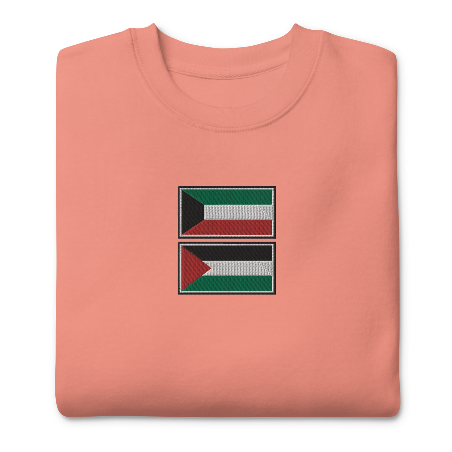 Kuwait x Palestine Embroidered Unisex Sweatshirt