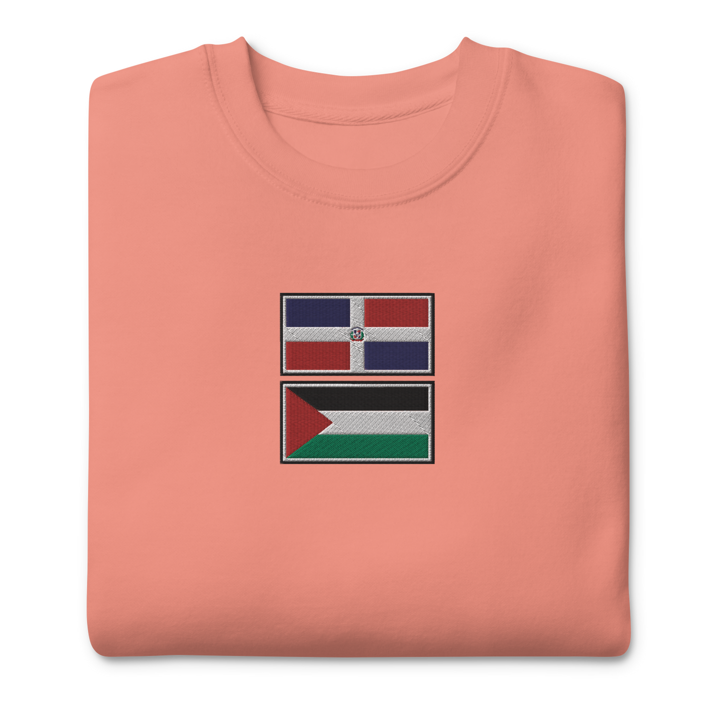 Dominican Republic x Palestine Embroidered Unisex Sweatshirt