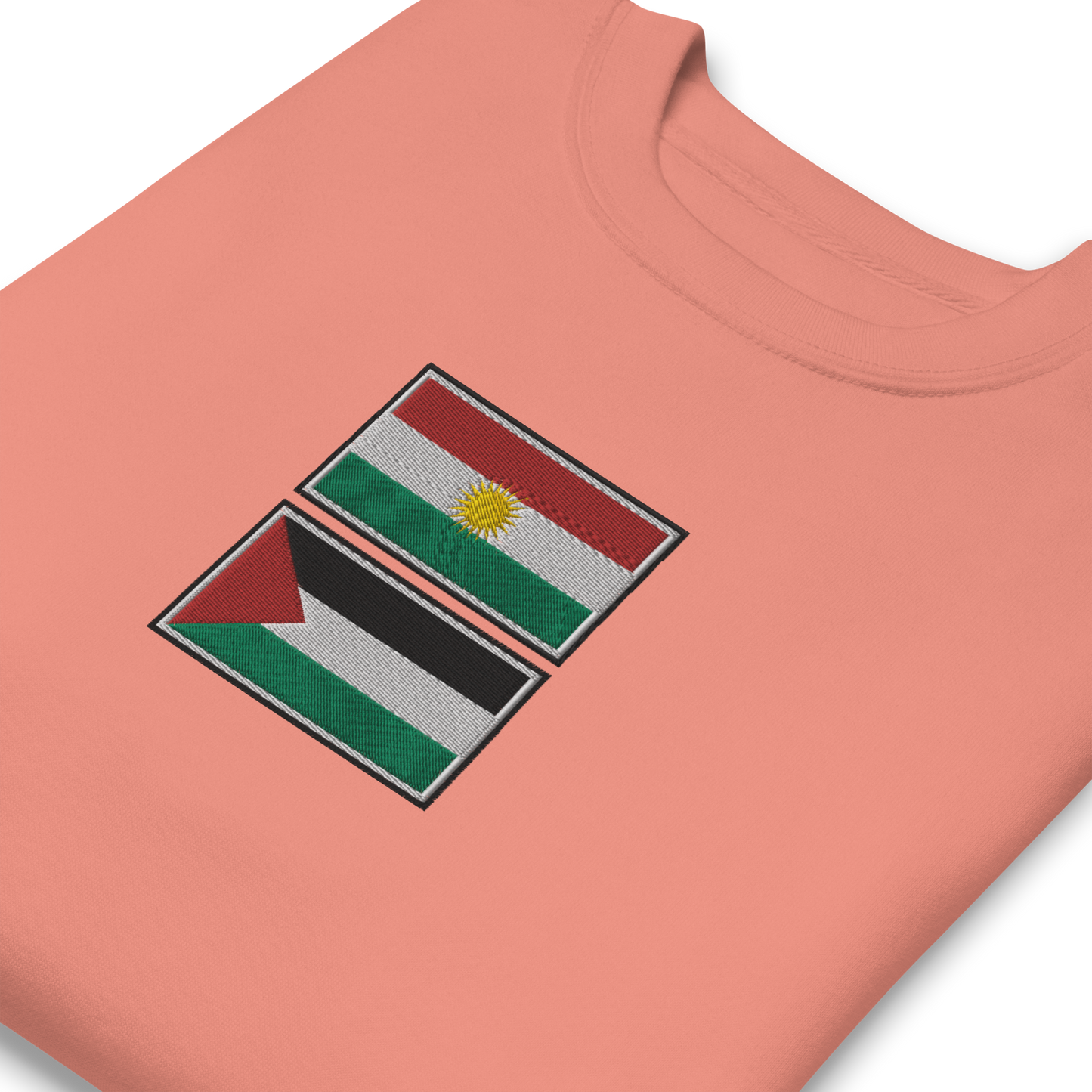 Kurdistan x Palestine Embroidered Unisex Sweatshirt