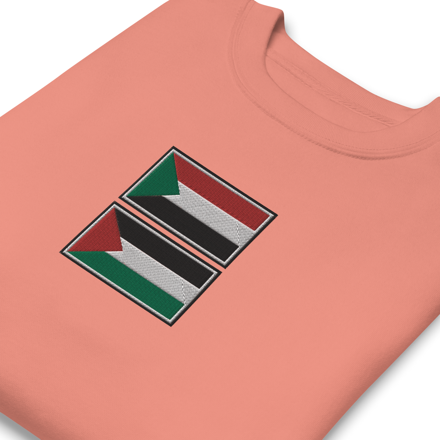 Sudan x Palestine Embroidered Unisex Sweatshirt