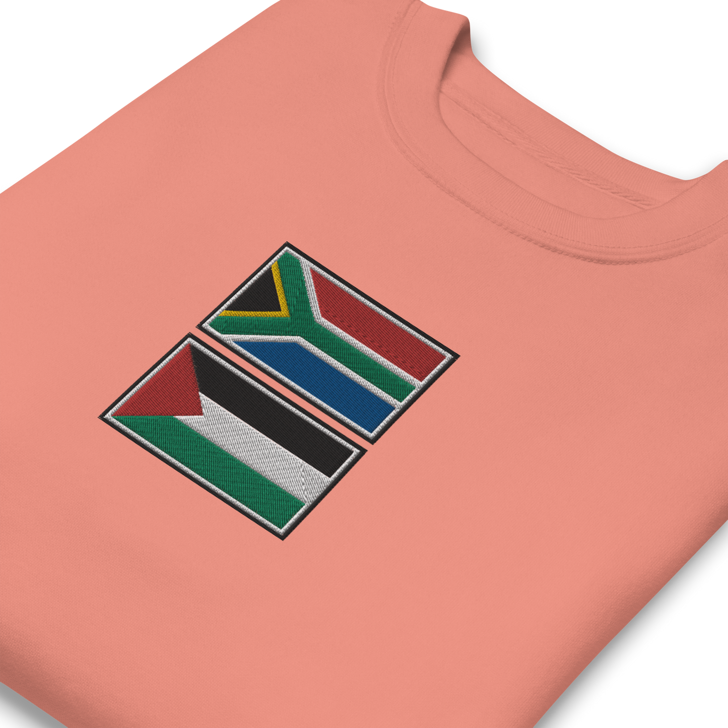 South Africa x Palestine Embroidered Unisex Sweatshirt