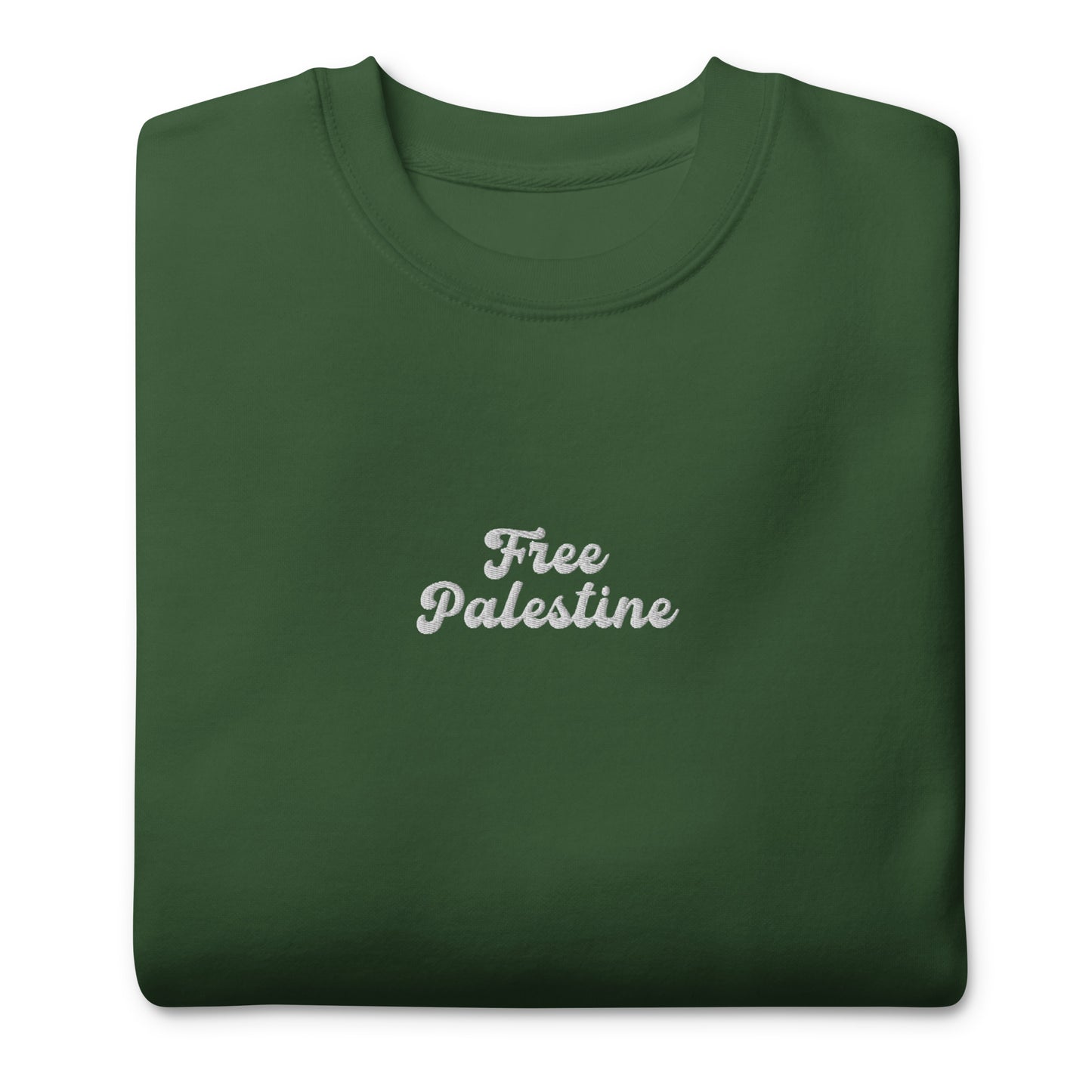 Free Palestine Embroidered Unisex Sweatshirt