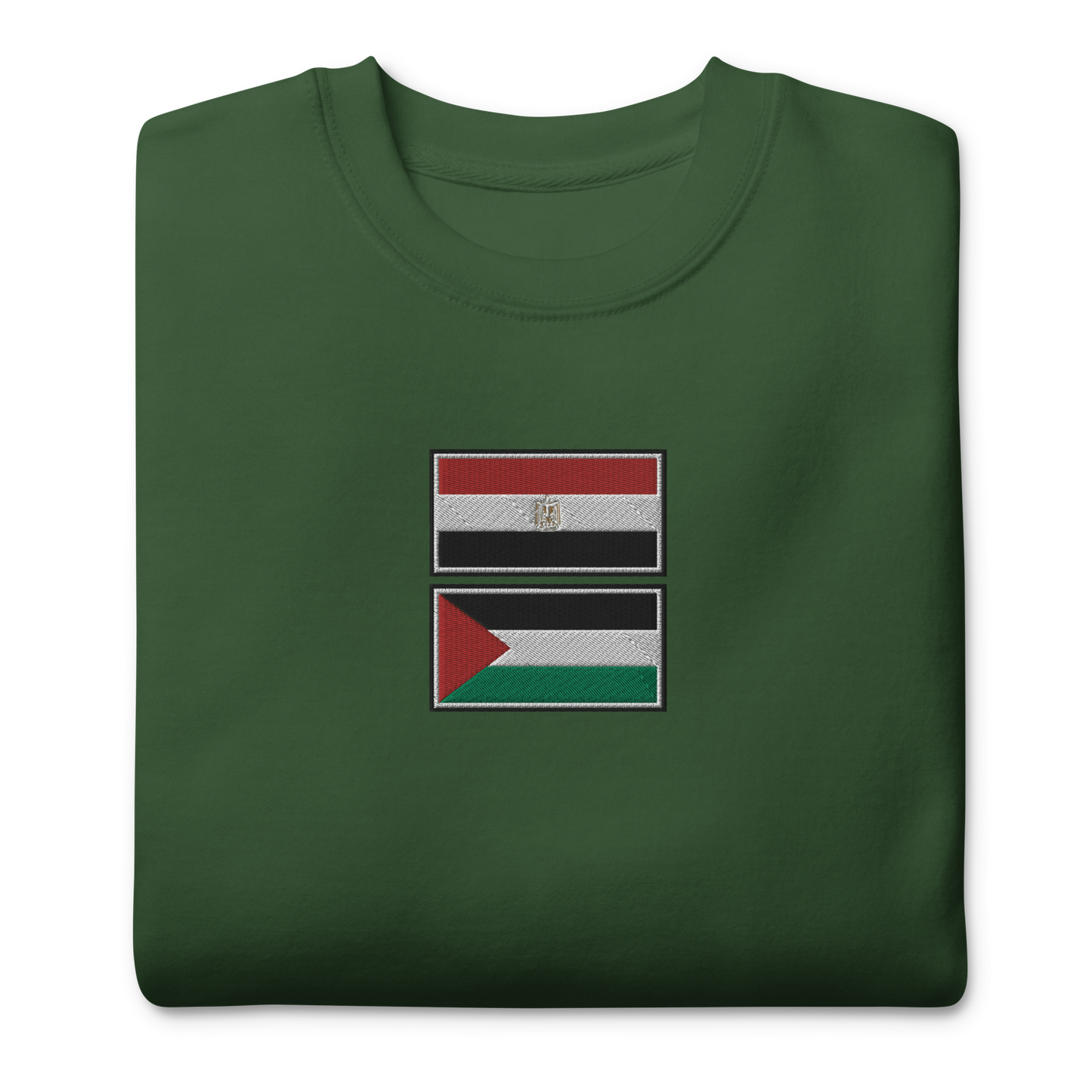 Egypt x Palestine Embroidered Unisex Sweatshirt