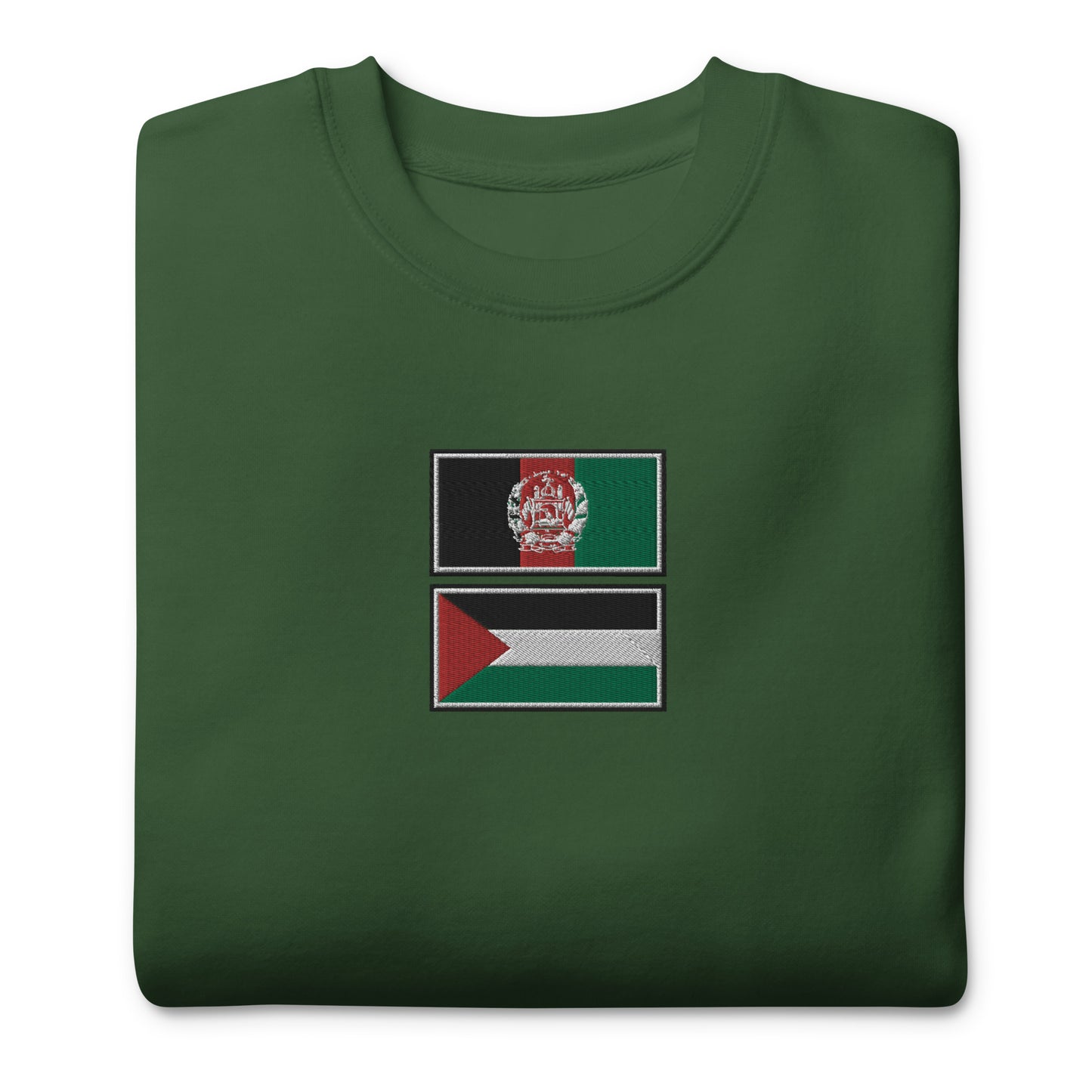 Afghanistan x Palestine Embroidered Unisex Sweatshirt