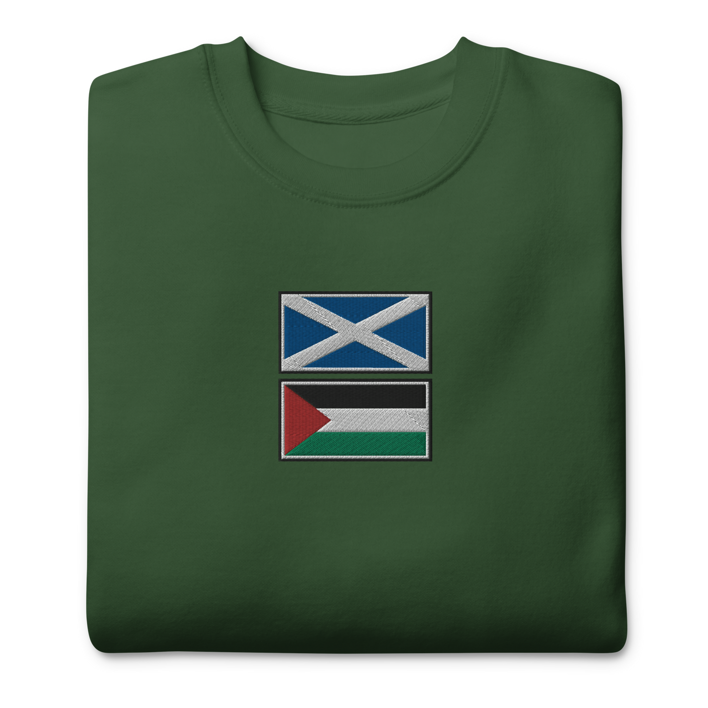 Scotland x Palestine Embroidered Unisex Sweatshirt