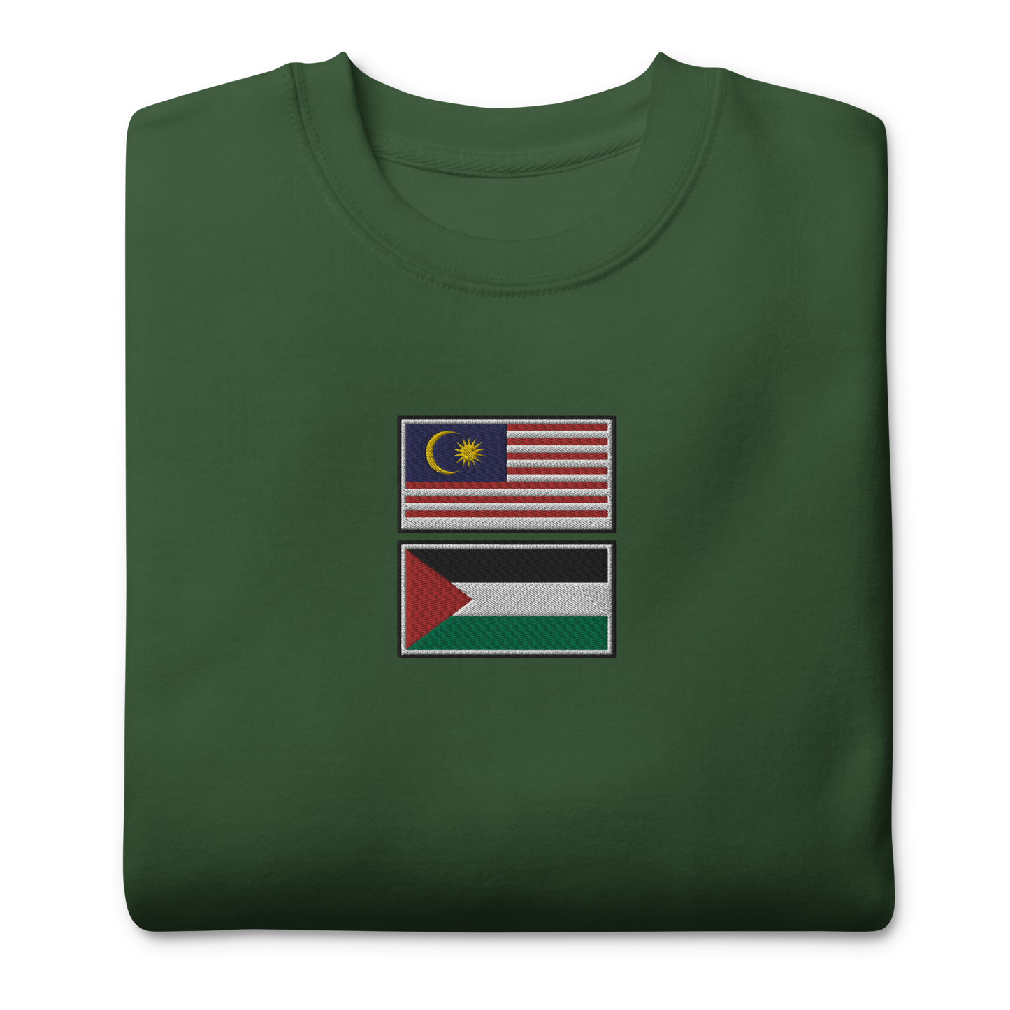 Malaysia x Palestine Embroidered Unisex Sweatshirt