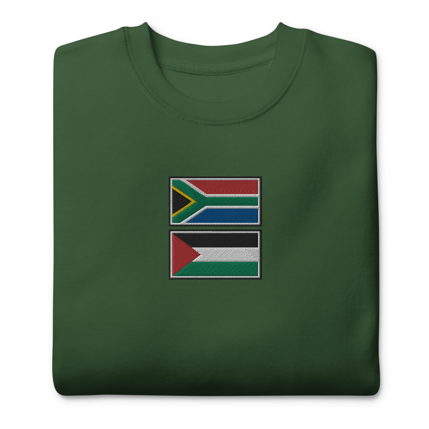 South Africa x Palestine Embroidered Unisex Sweatshirt