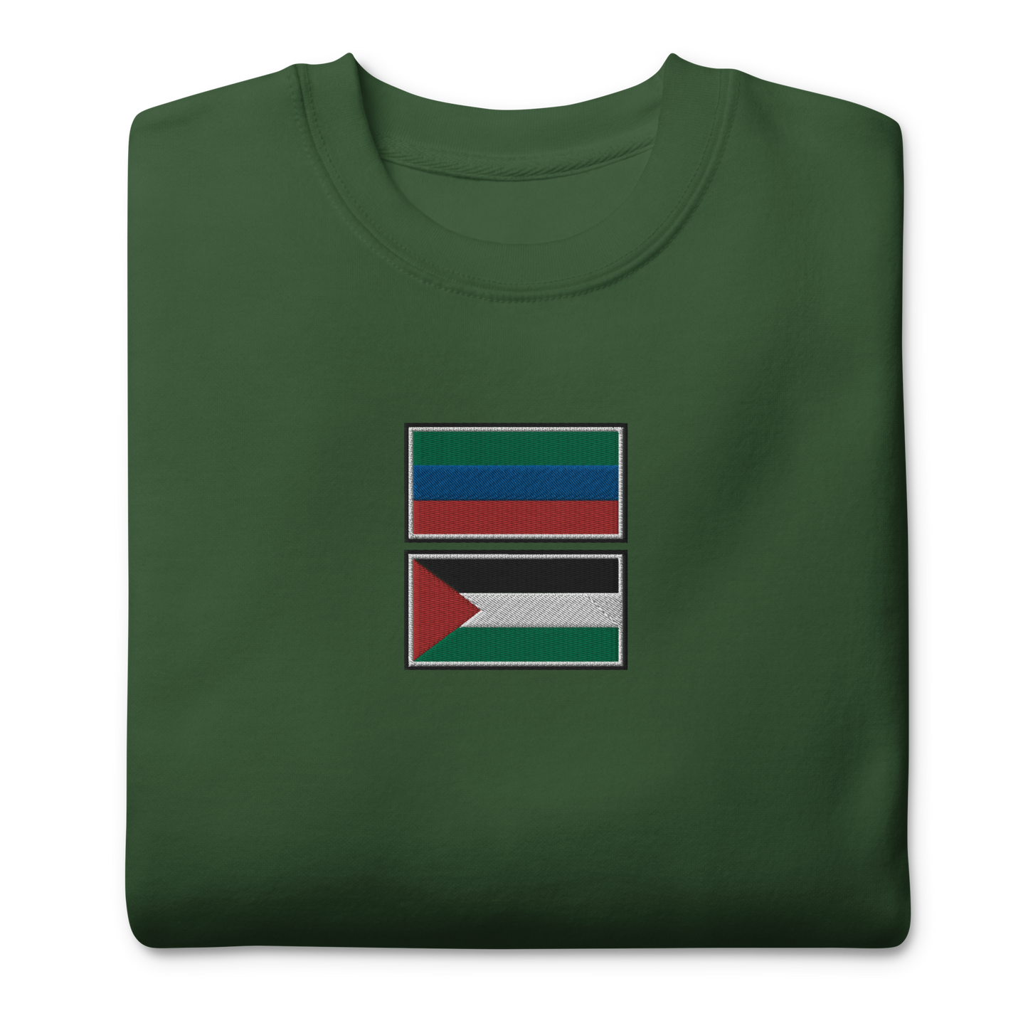 Dagestan x Palestine Embroidered Unisex Sweatshirt