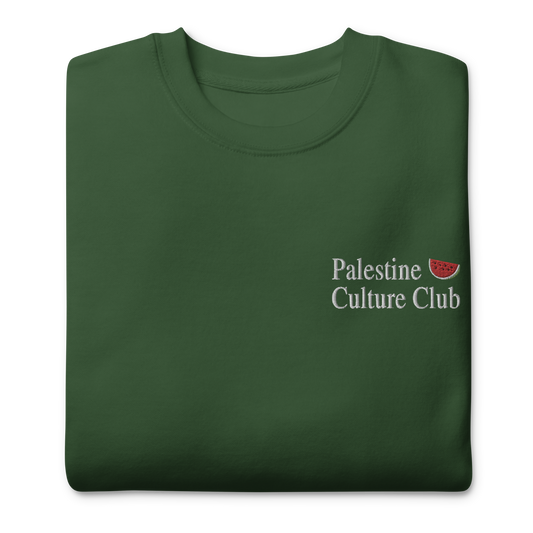 Palestine Culture Club Embroidered Unisex Sweatshirt