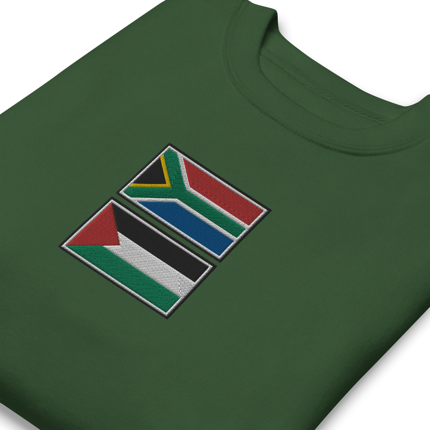 South Africa x Palestine Embroidered Unisex Sweatshirt