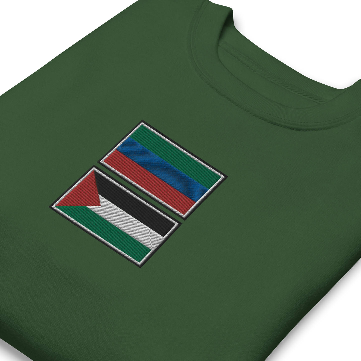 Dagestan x Palestine Embroidered Unisex Sweatshirt