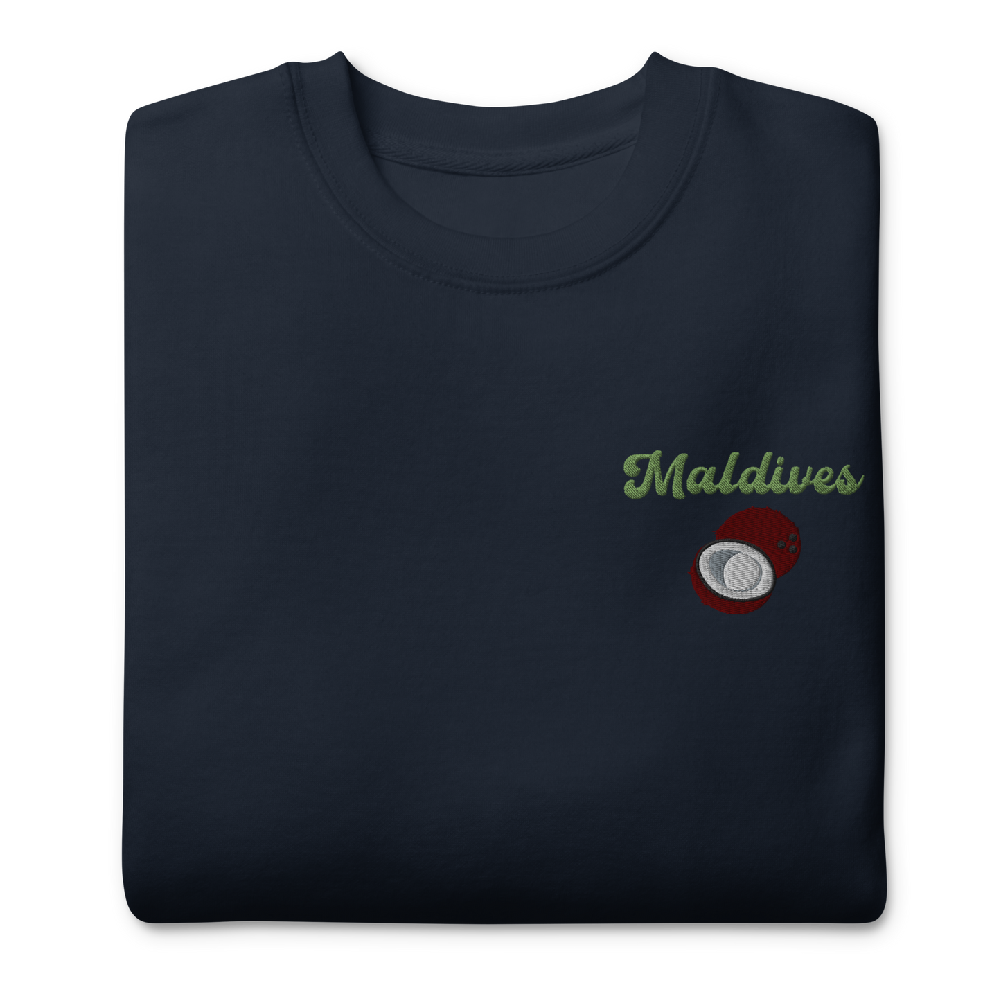 Maldives Coconut Embroidered Unisex Sweatshirt 🥥