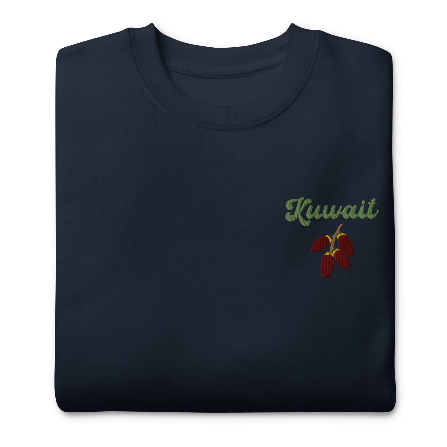 Kuwait Dates Embroidered Unisex Sweatshirt