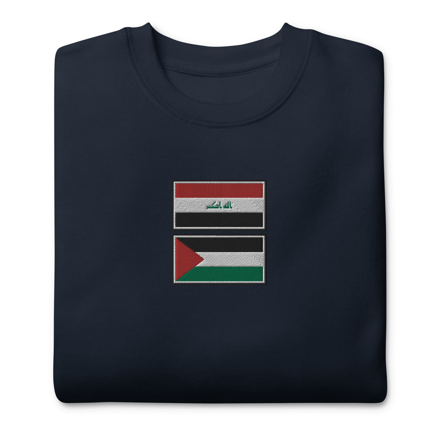 Iraq x Palestine Embroidered Unisex Sweatshirt