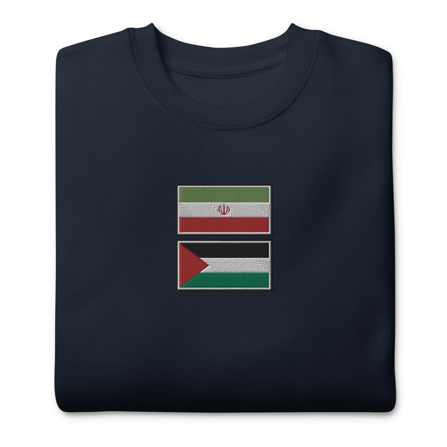 Iran x Palestine Embroidered Unisex Sweatshirt