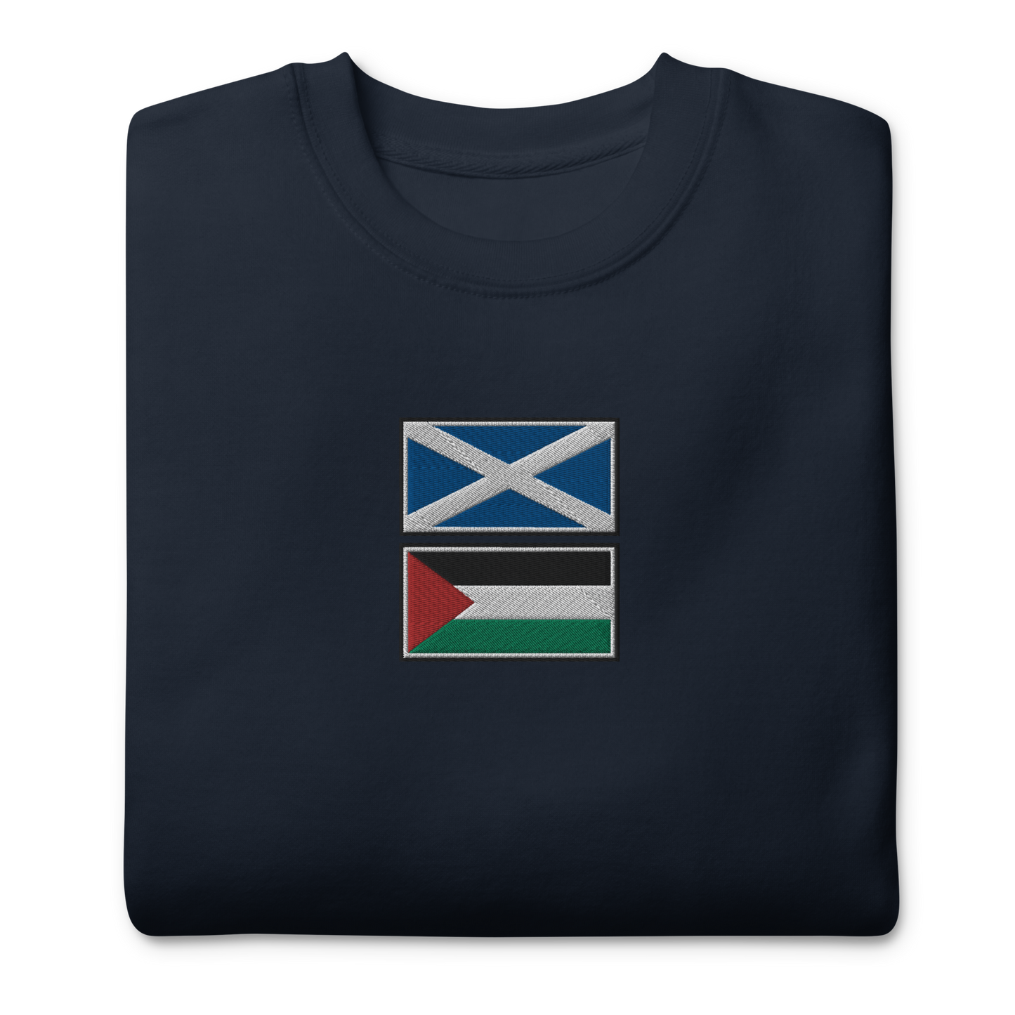 Scotland x Palestine Embroidered Unisex Sweatshirt