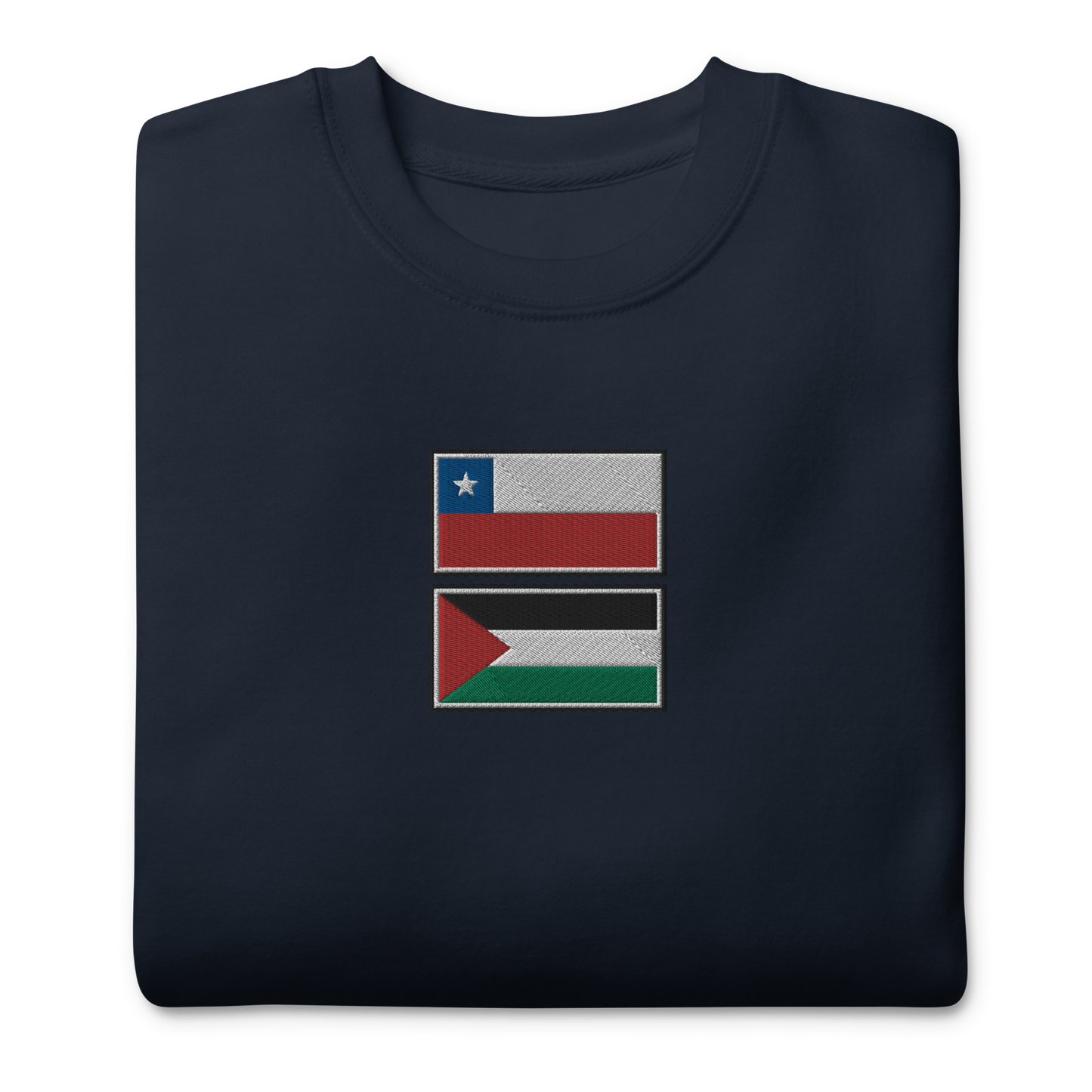 Chile x Palestine Embroidered Unisex Sweatshirt