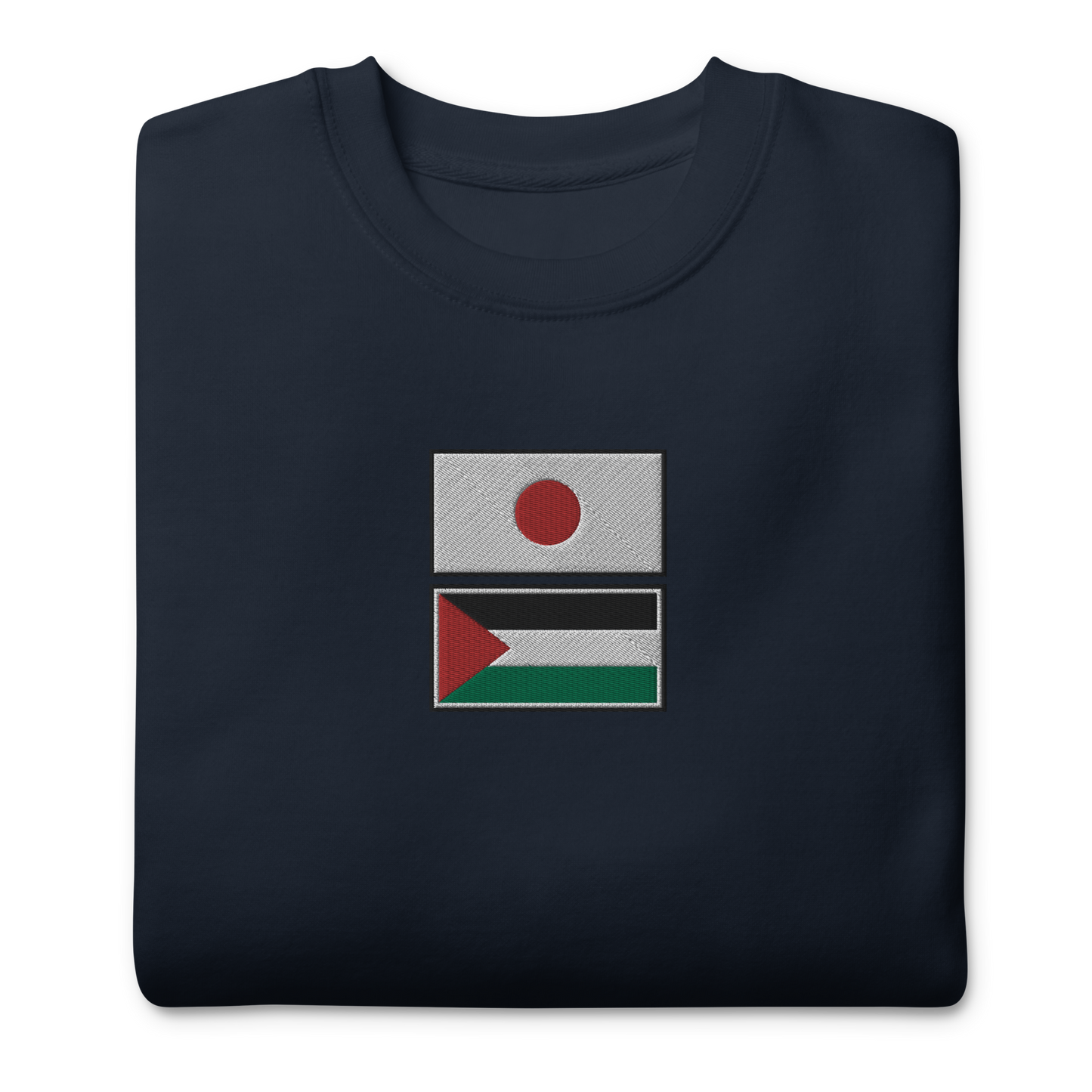 Japan x Palestine Embroidered Unisex Sweatshirt