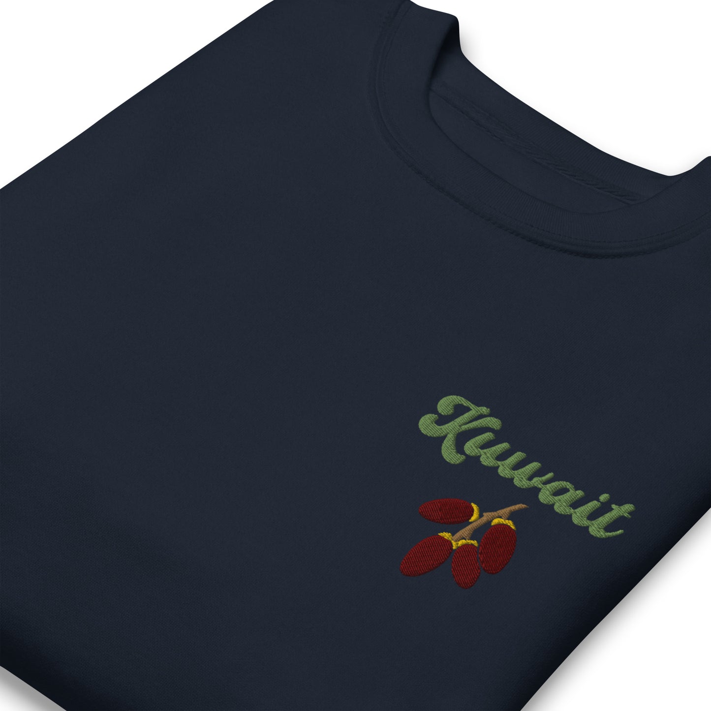 Kuwait Dates Embroidered Unisex Sweatshirt