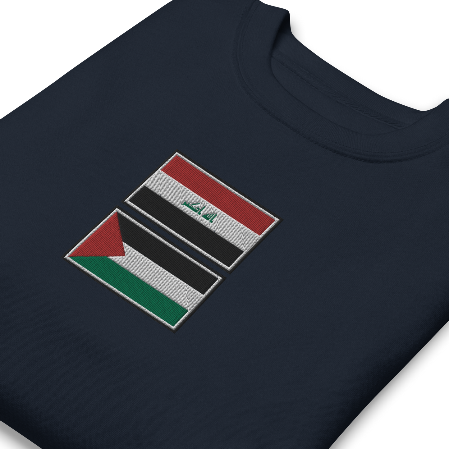 Iraq x Palestine Embroidered Unisex Sweatshirt