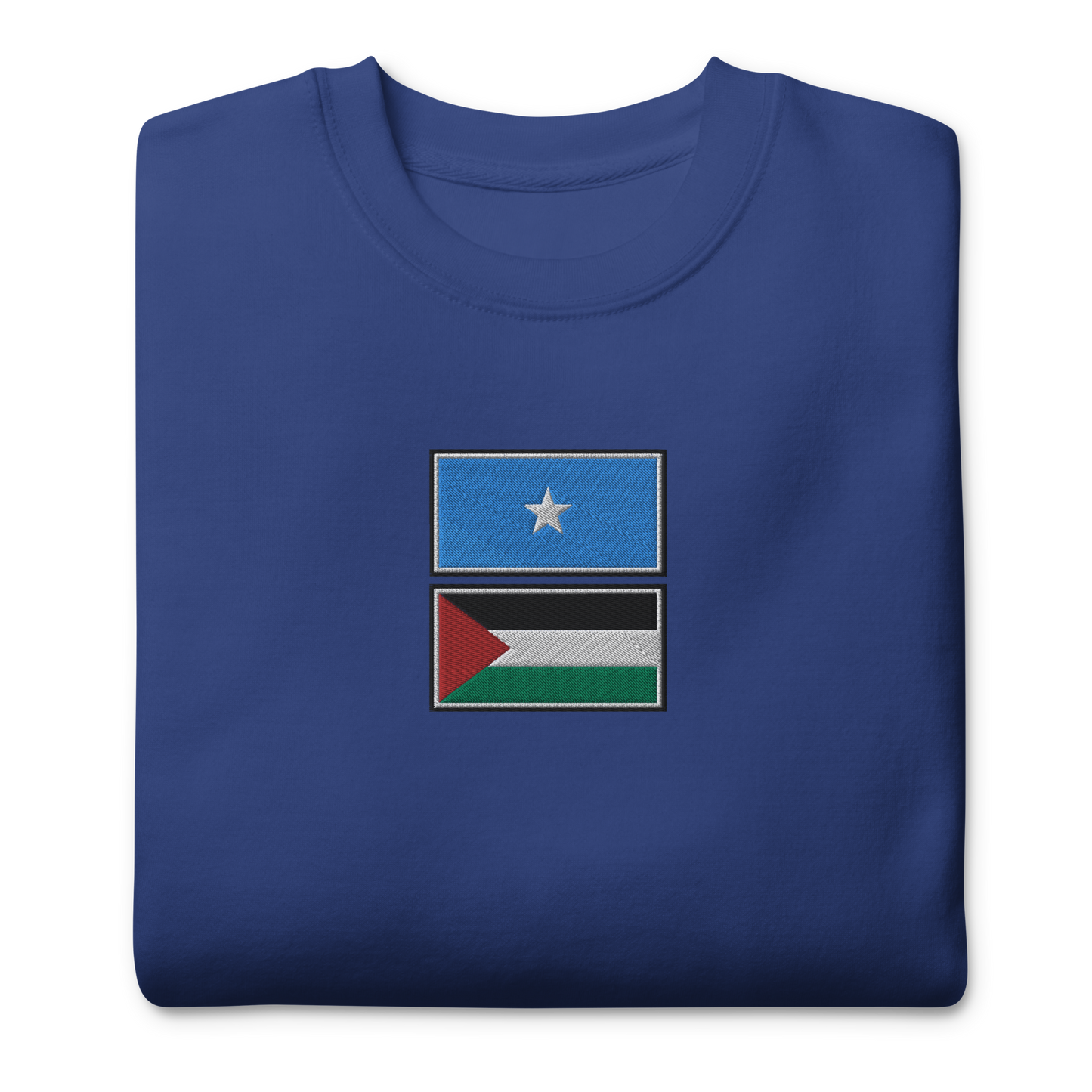 Somalia x Palestine Embroidered Unisex Sweatshirt