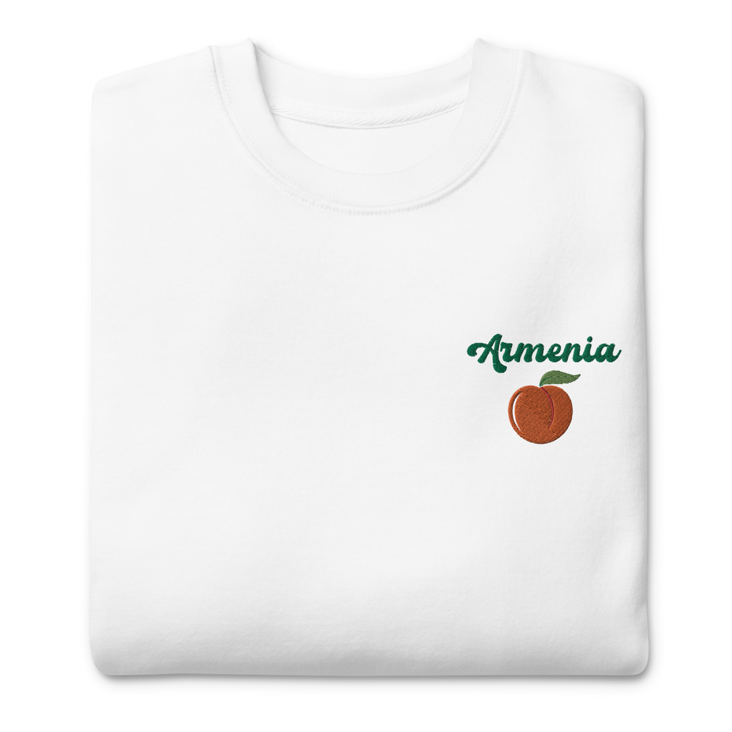 Armenia Apricot Embroidered Unisex Sweatshirt