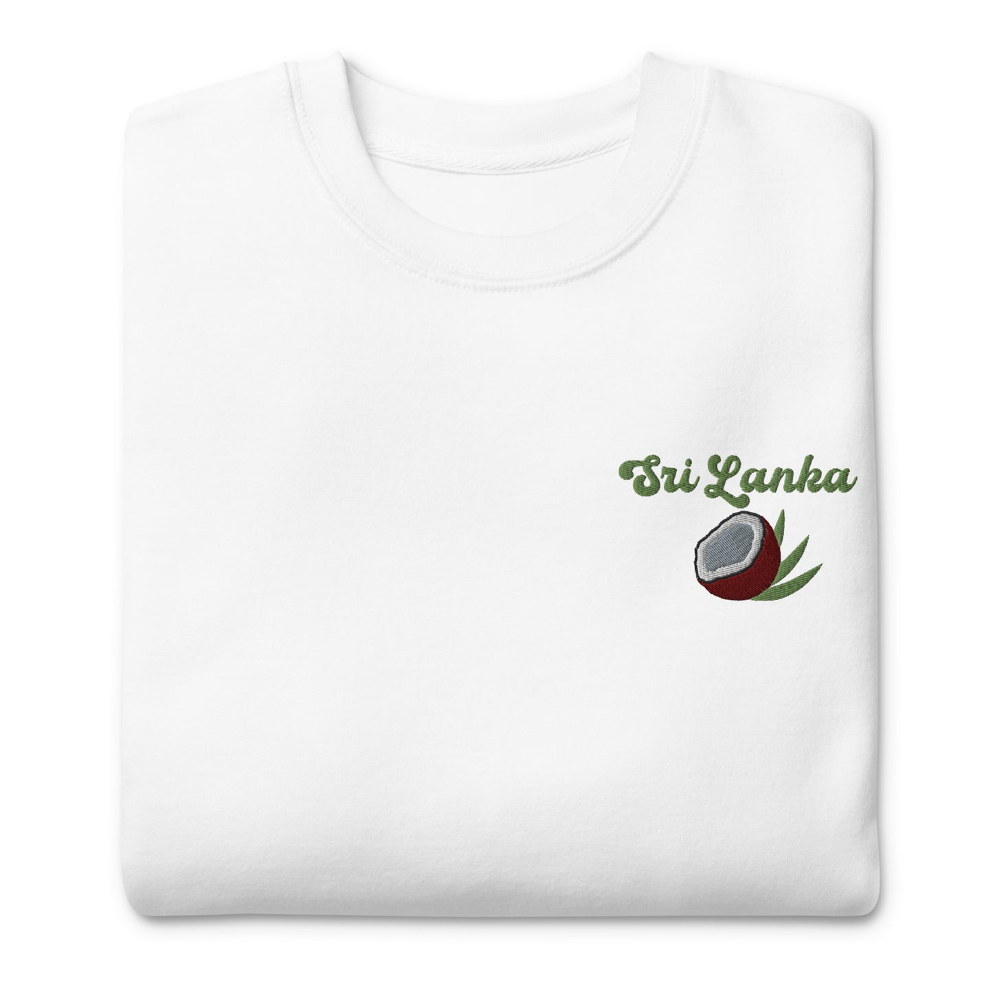 Sri Lanka Coconut Embroidered Unisex Sweatshirt 🥥