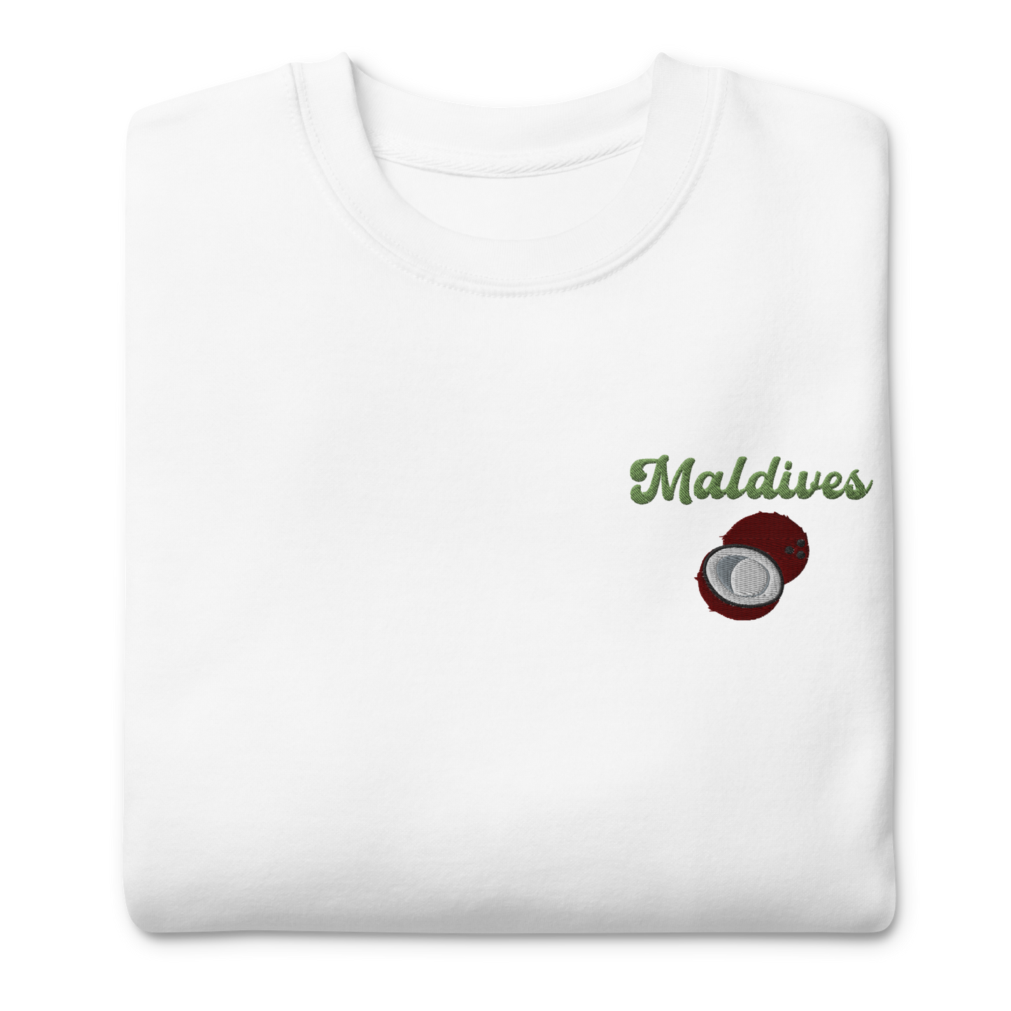 Maldives Coconut Embroidered Unisex Sweatshirt 🥥