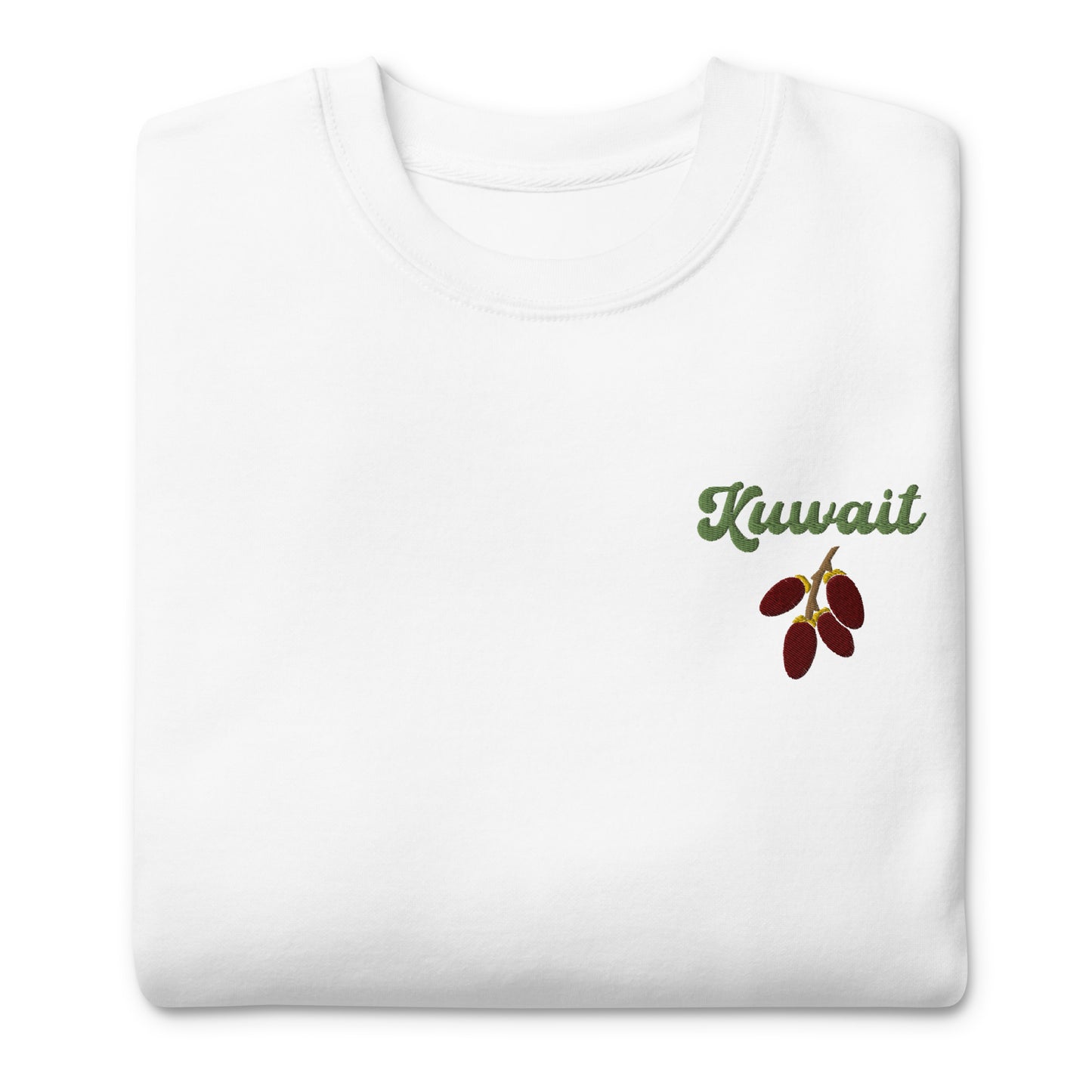 Kuwait Dates Embroidered Unisex Sweatshirt