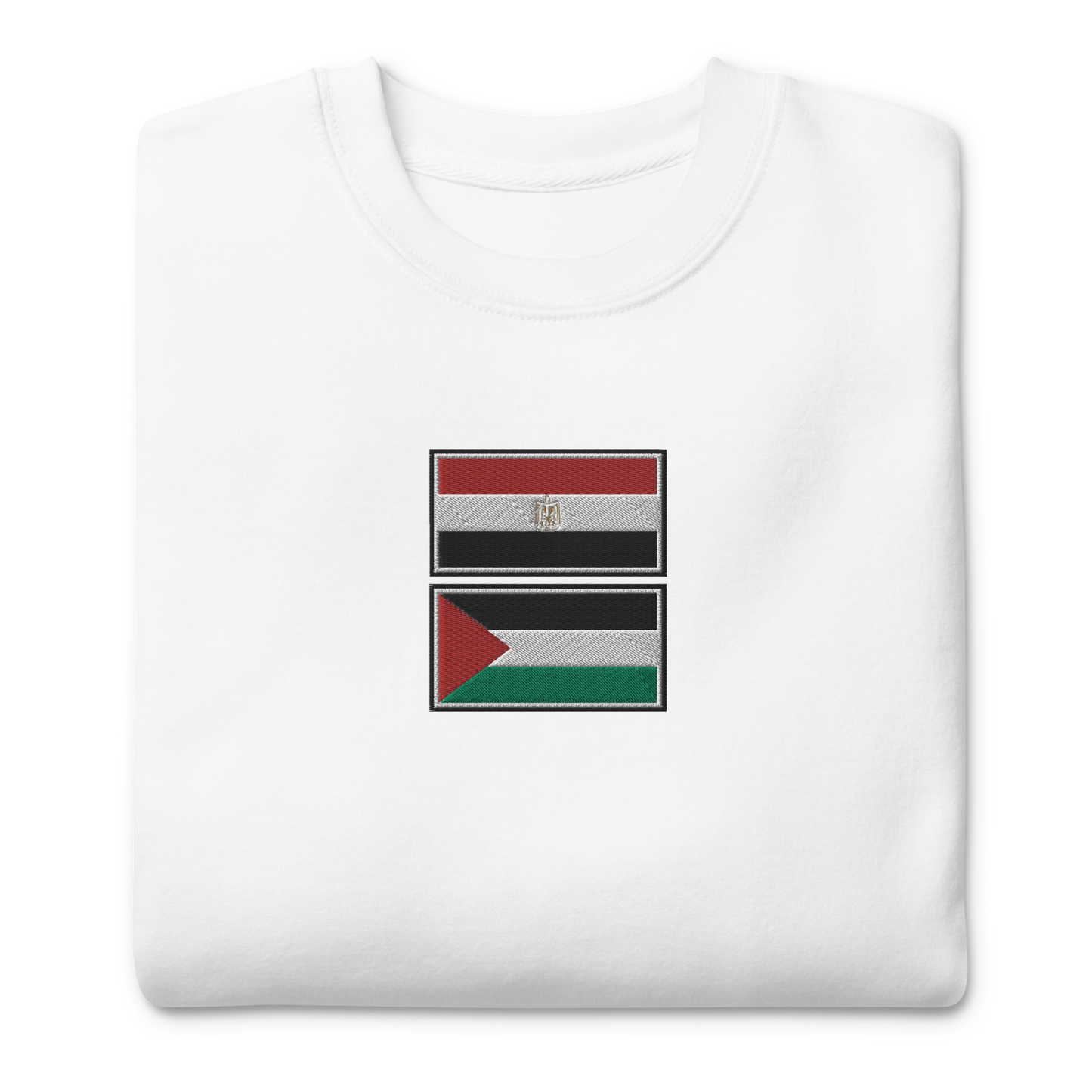 Egypt x Palestine Embroidered Unisex Sweatshirt