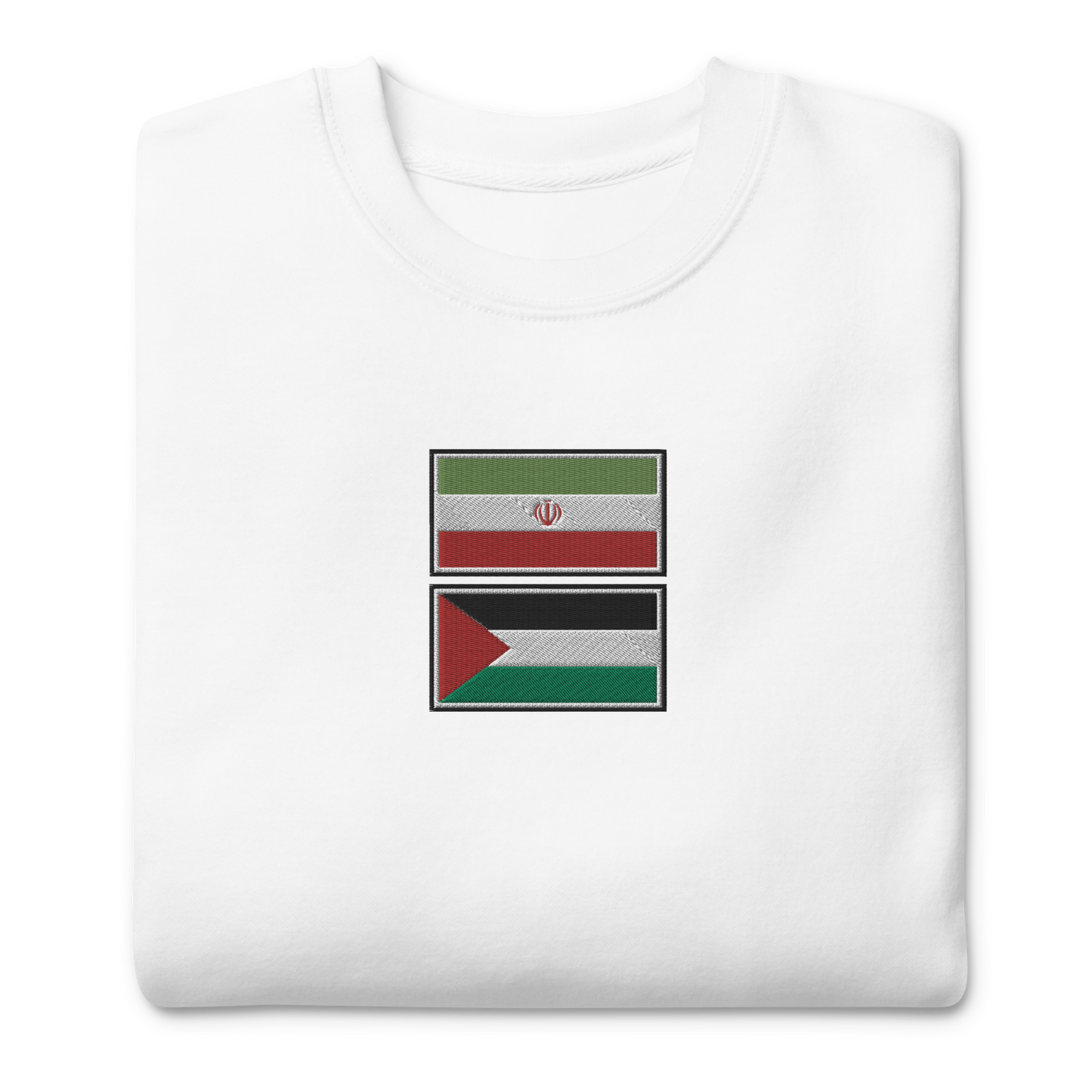 Iran x Palestine Embroidered Unisex Sweatshirt