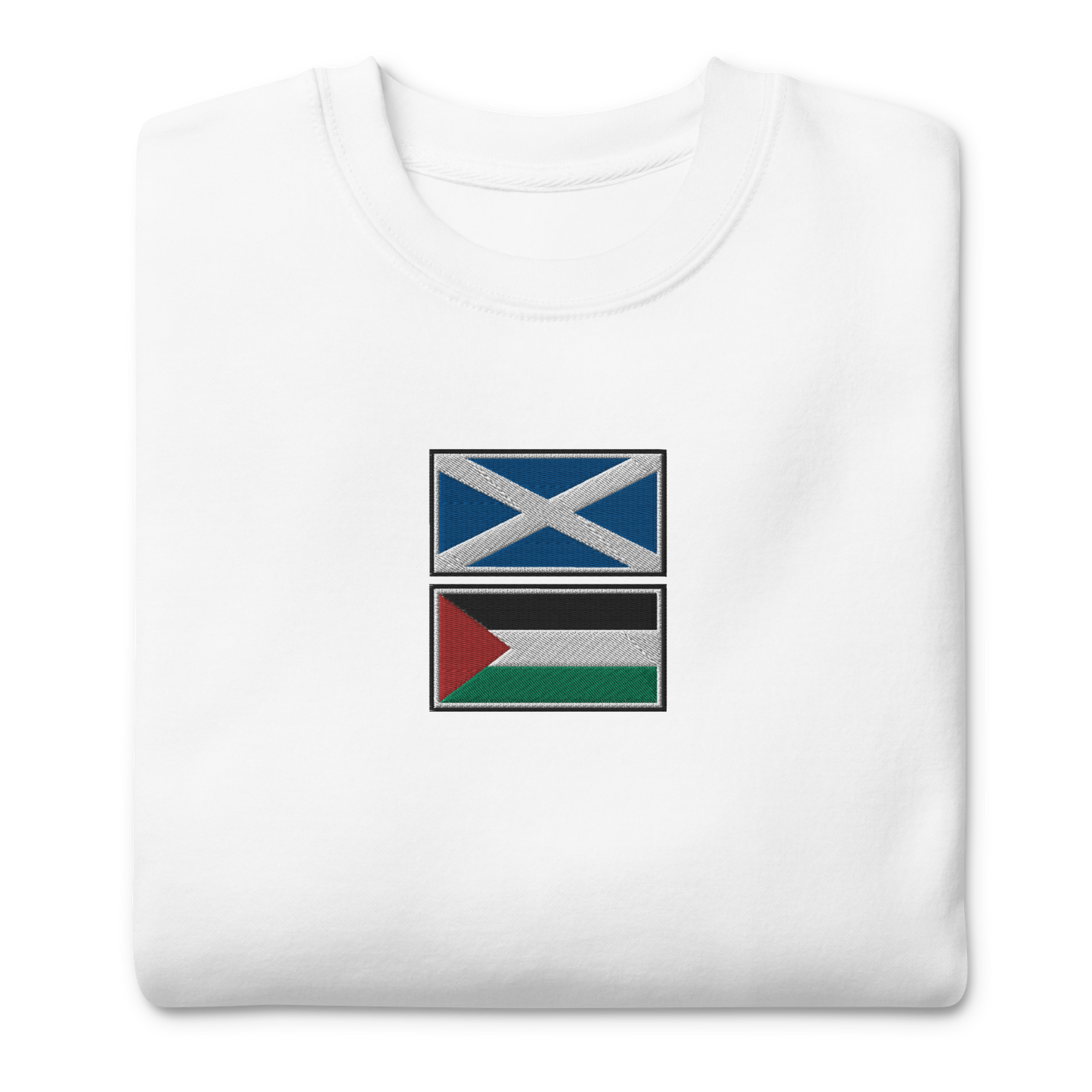 Scotland x Palestine Embroidered Unisex Sweatshirt