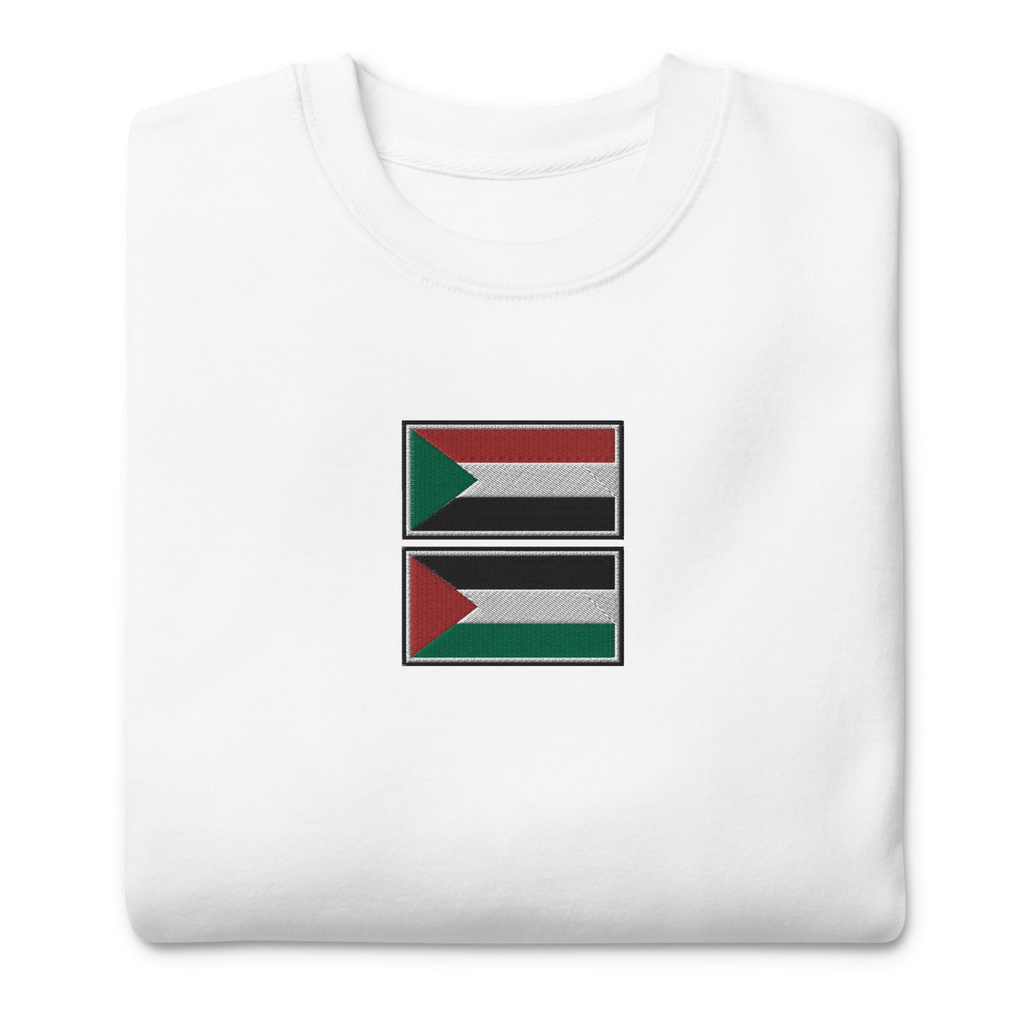 Sudan x Palestine Embroidered Unisex Sweatshirt