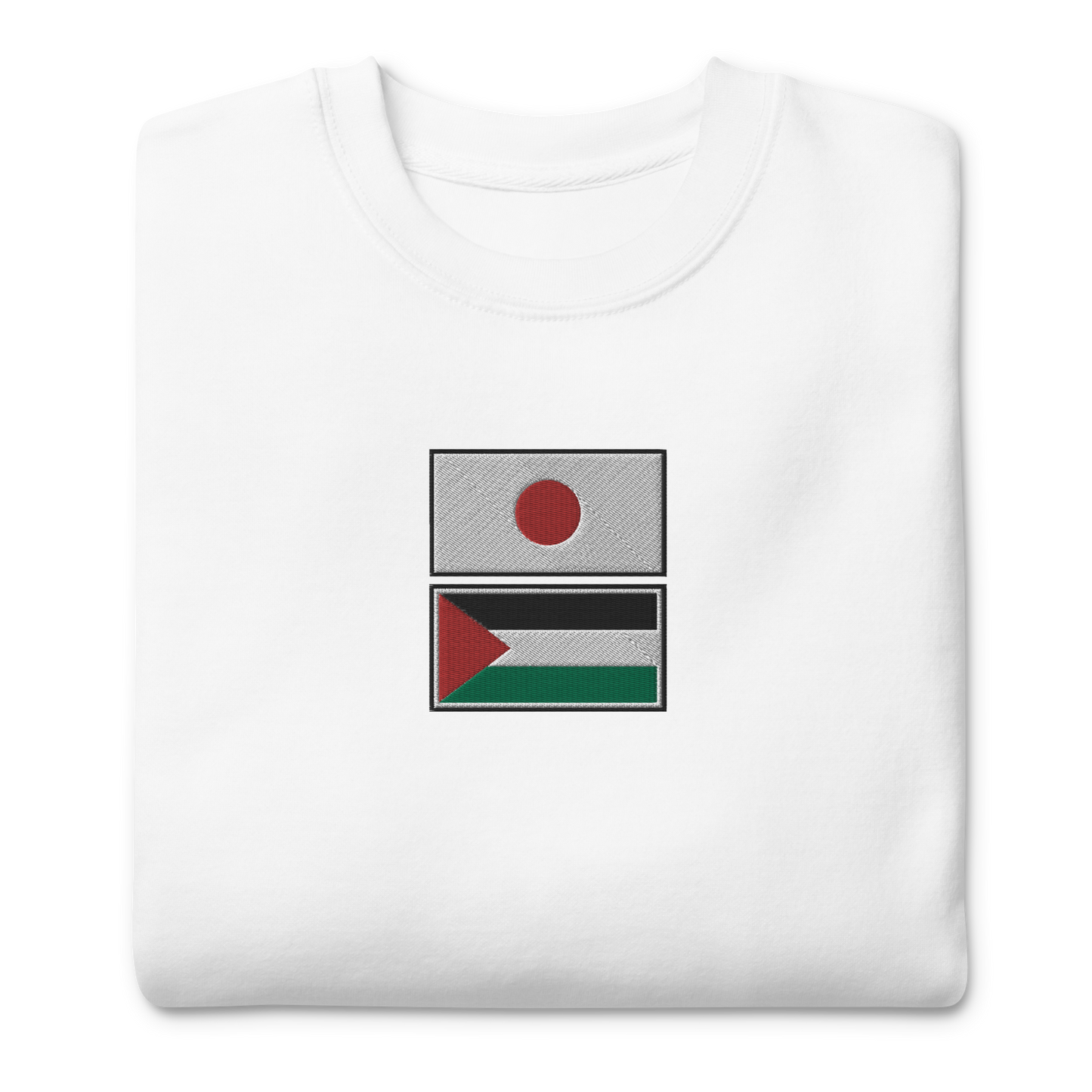 Japan x Palestine Embroidered Unisex Sweatshirt