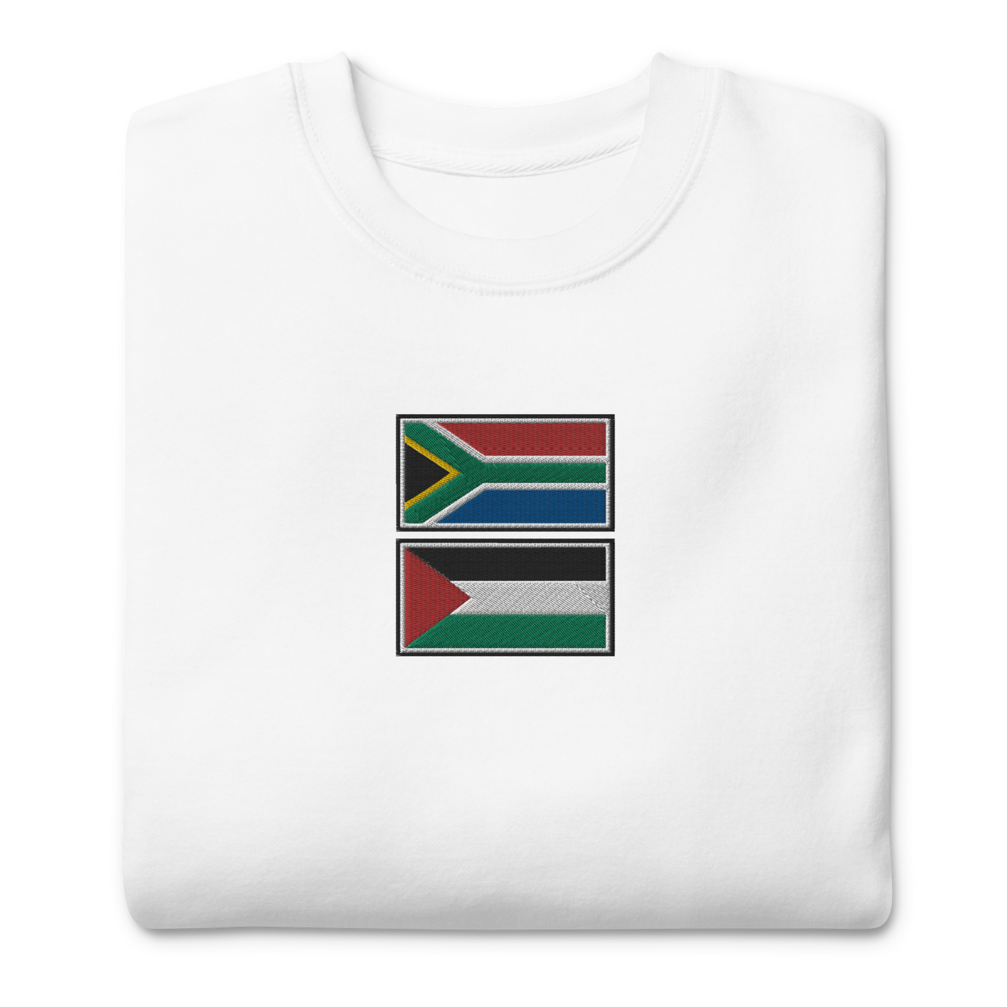 South Africa x Palestine Embroidered Unisex Sweatshirt