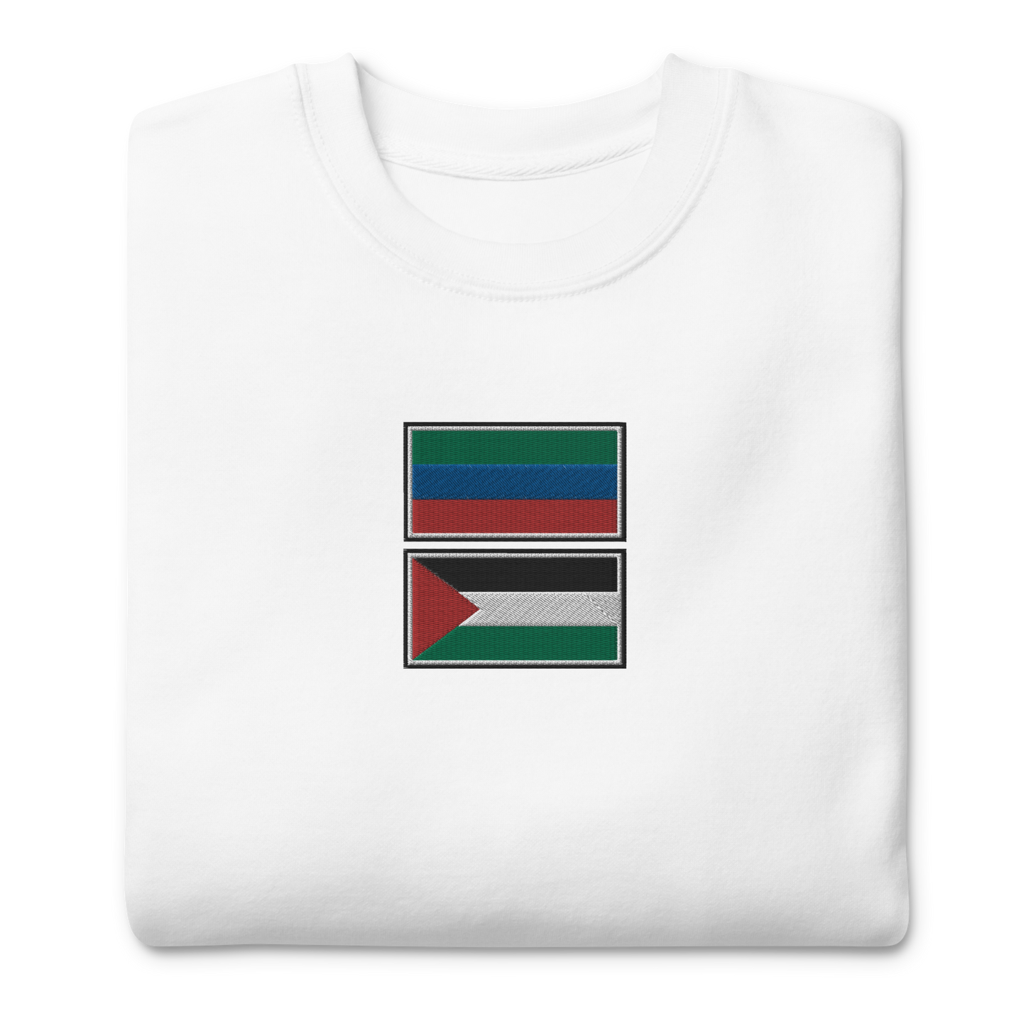 Dagestan x Palestine Embroidered Unisex Sweatshirt