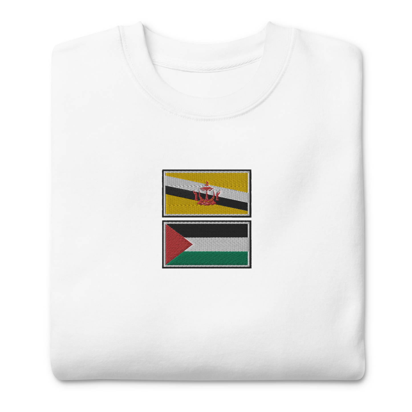 Brunei x Palestine Embroidered Unisex Sweatshirt