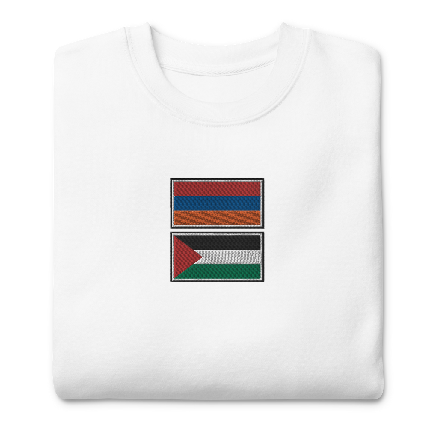 Armenia x Palestine Embroidered Unisex Sweatshirt