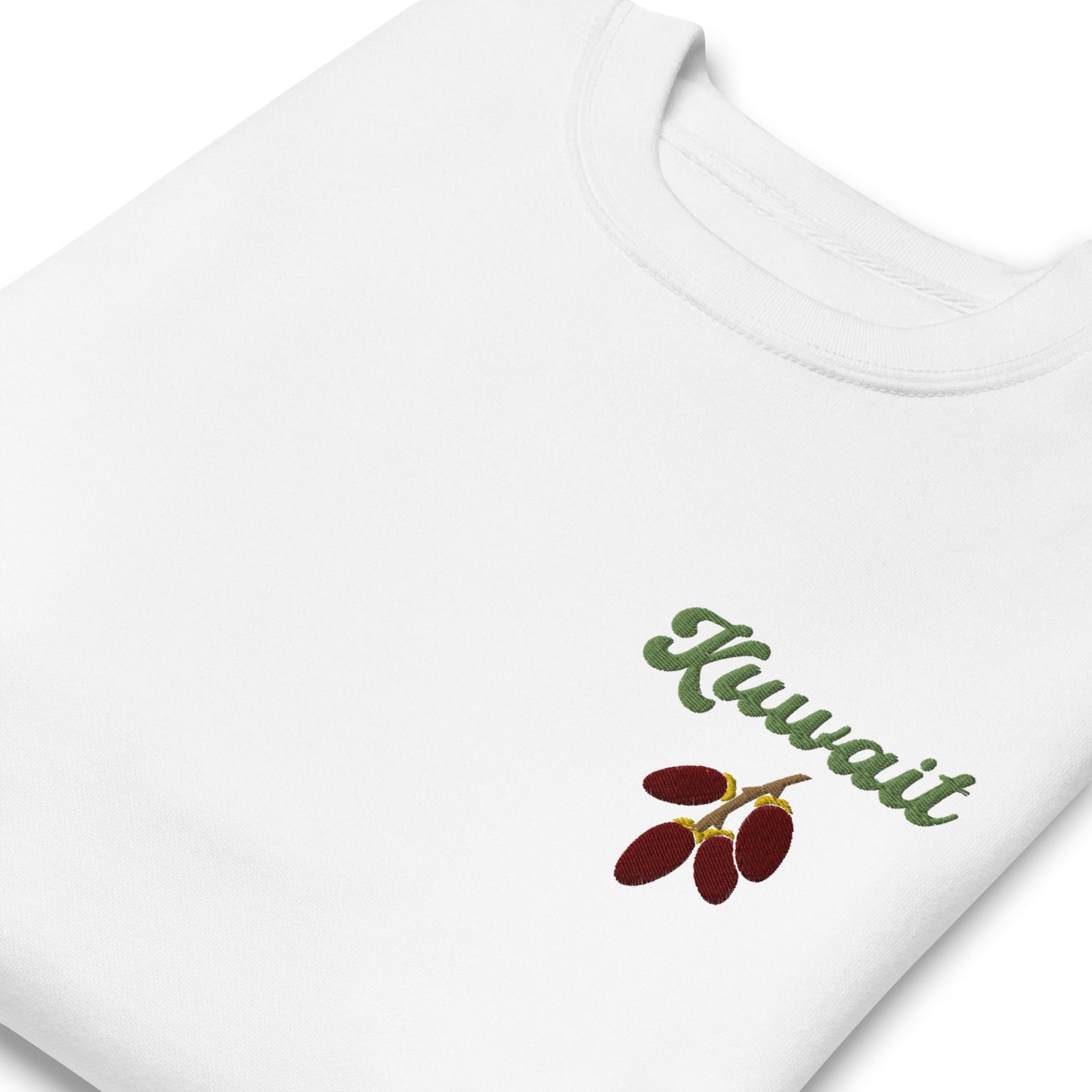 Kuwait Dates Embroidered Unisex Sweatshirt