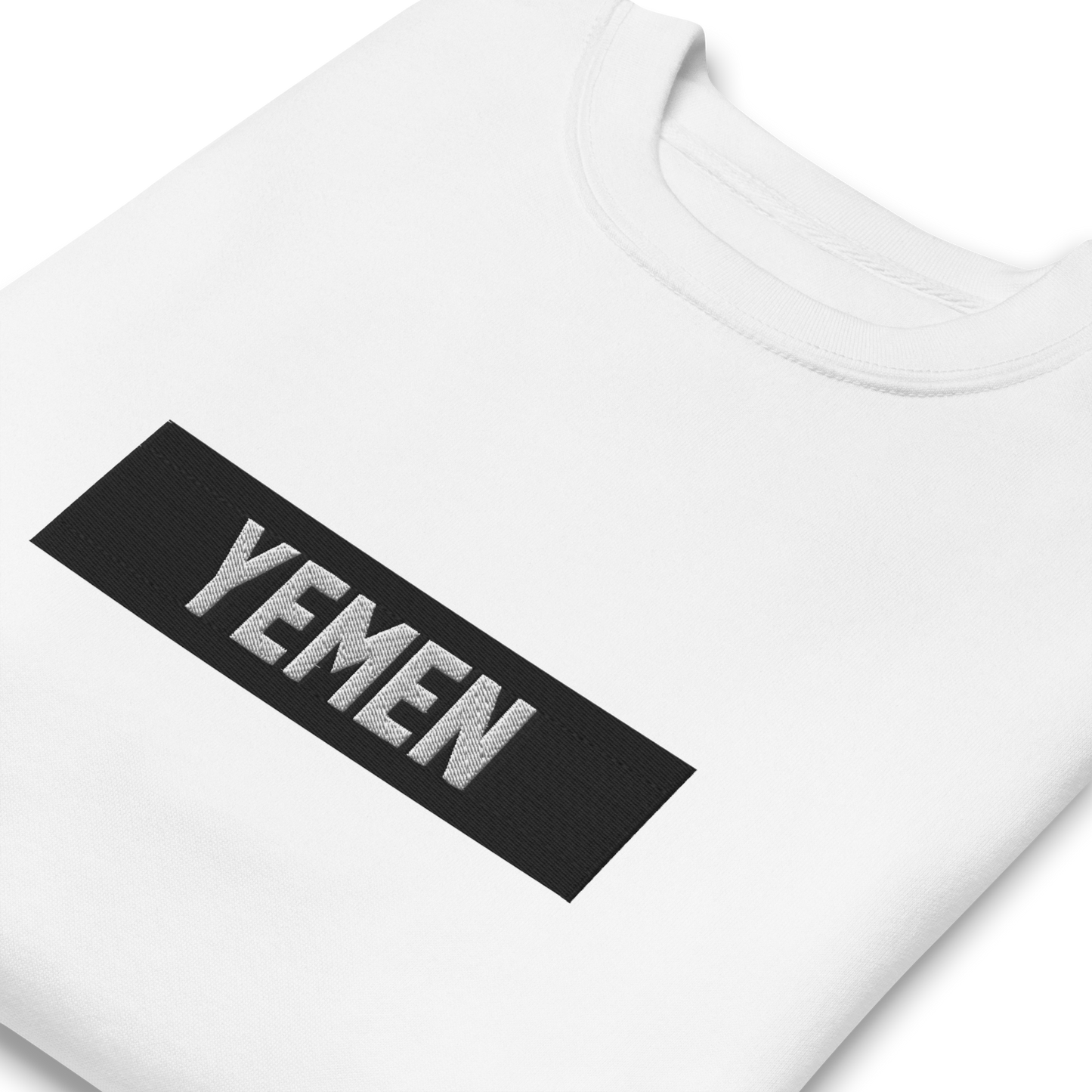 Yemen Box Embroidered Unisex Sweatshirt