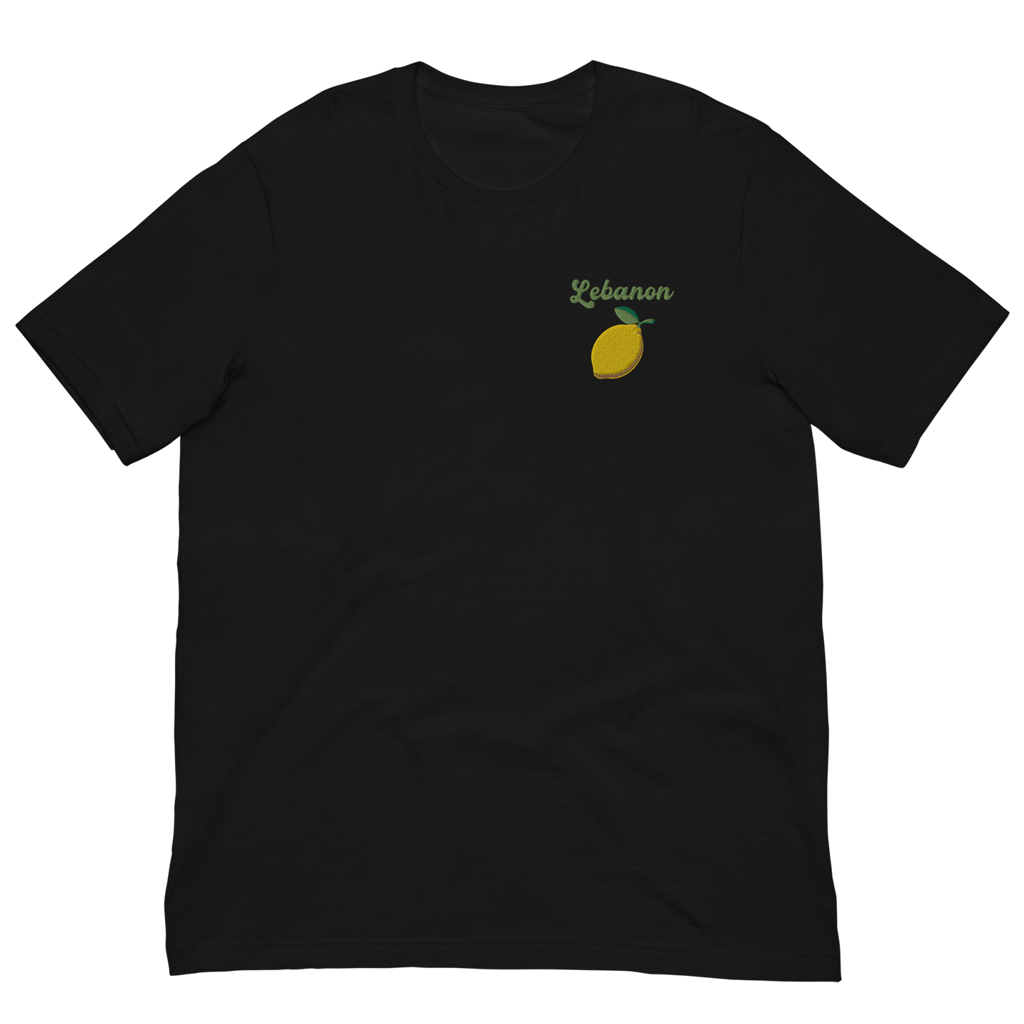 Lebanon Lemon Embroidered Unisex T-Shirt