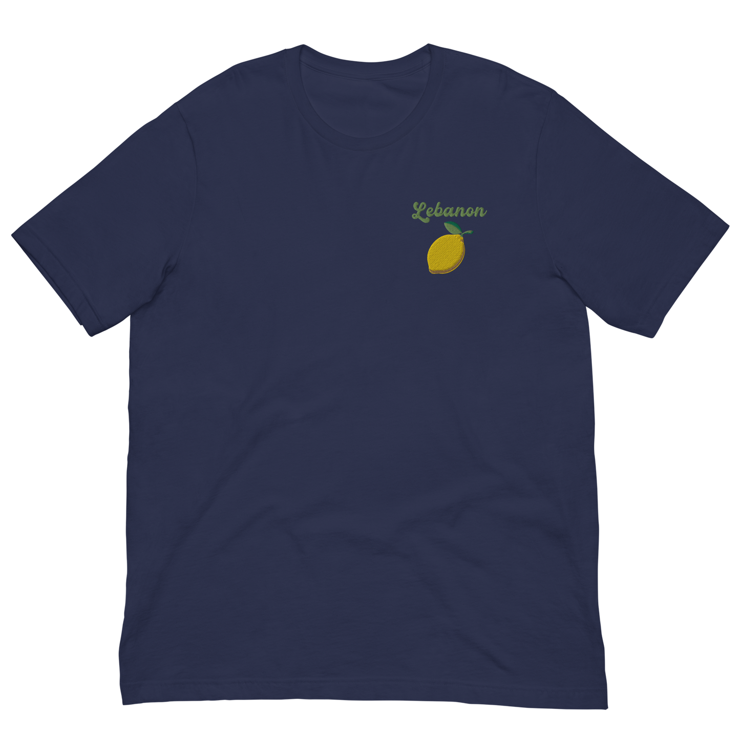 Lebanon Lemon Embroidered Unisex T-Shirt