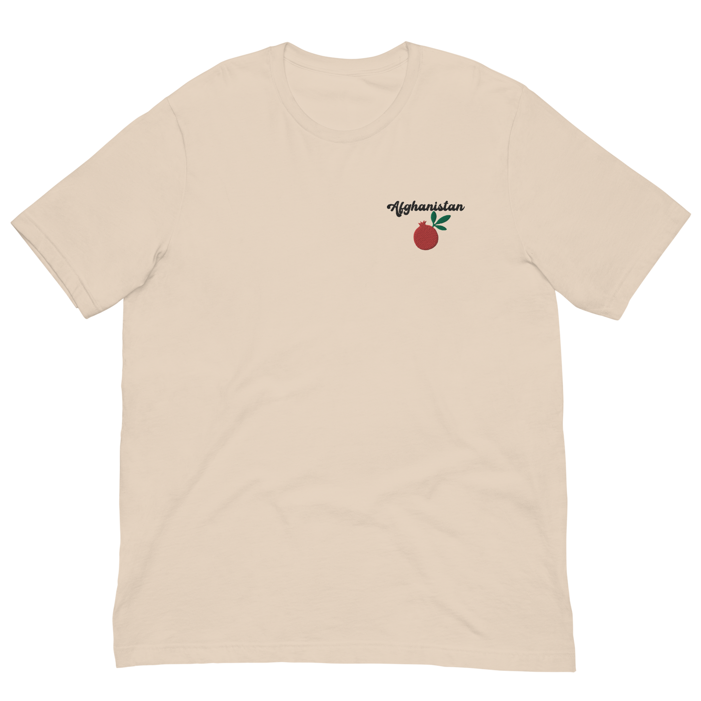 Afghanistan Pomegranate Embroidered Unisex T-Shirt