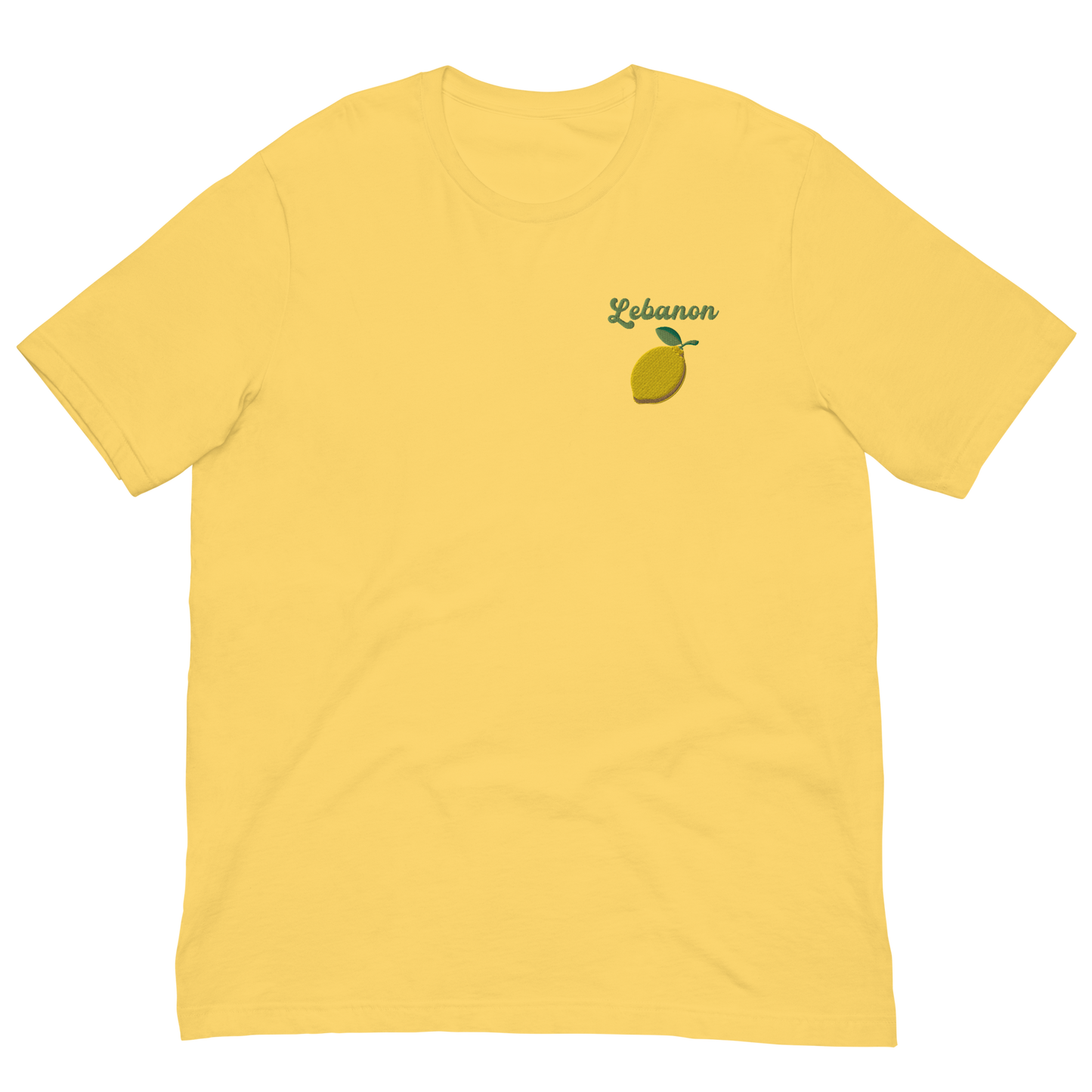 Lebanon Lemon Embroidered Unisex T-Shirt