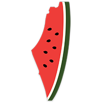 Palestine Watermelon Map Sticker 🗺️