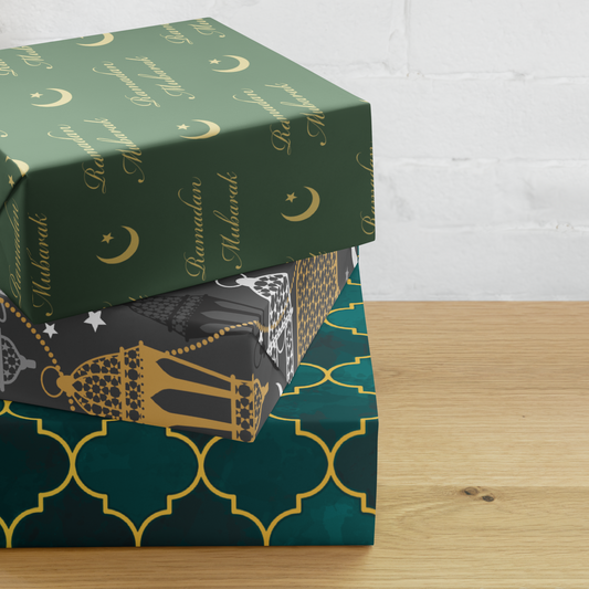 3 Ramadan Wrapping Paper Sheets