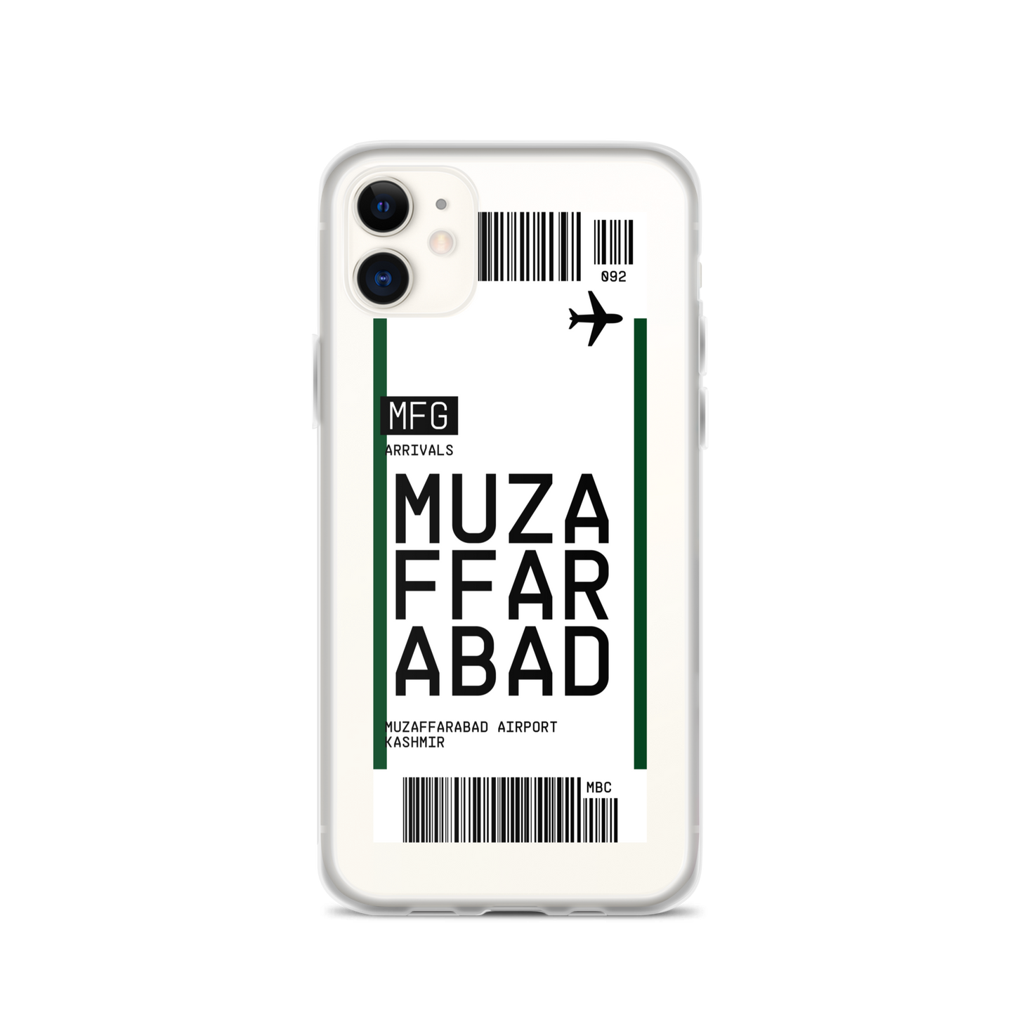 Muzaffarabad Ticket iPhone® Case