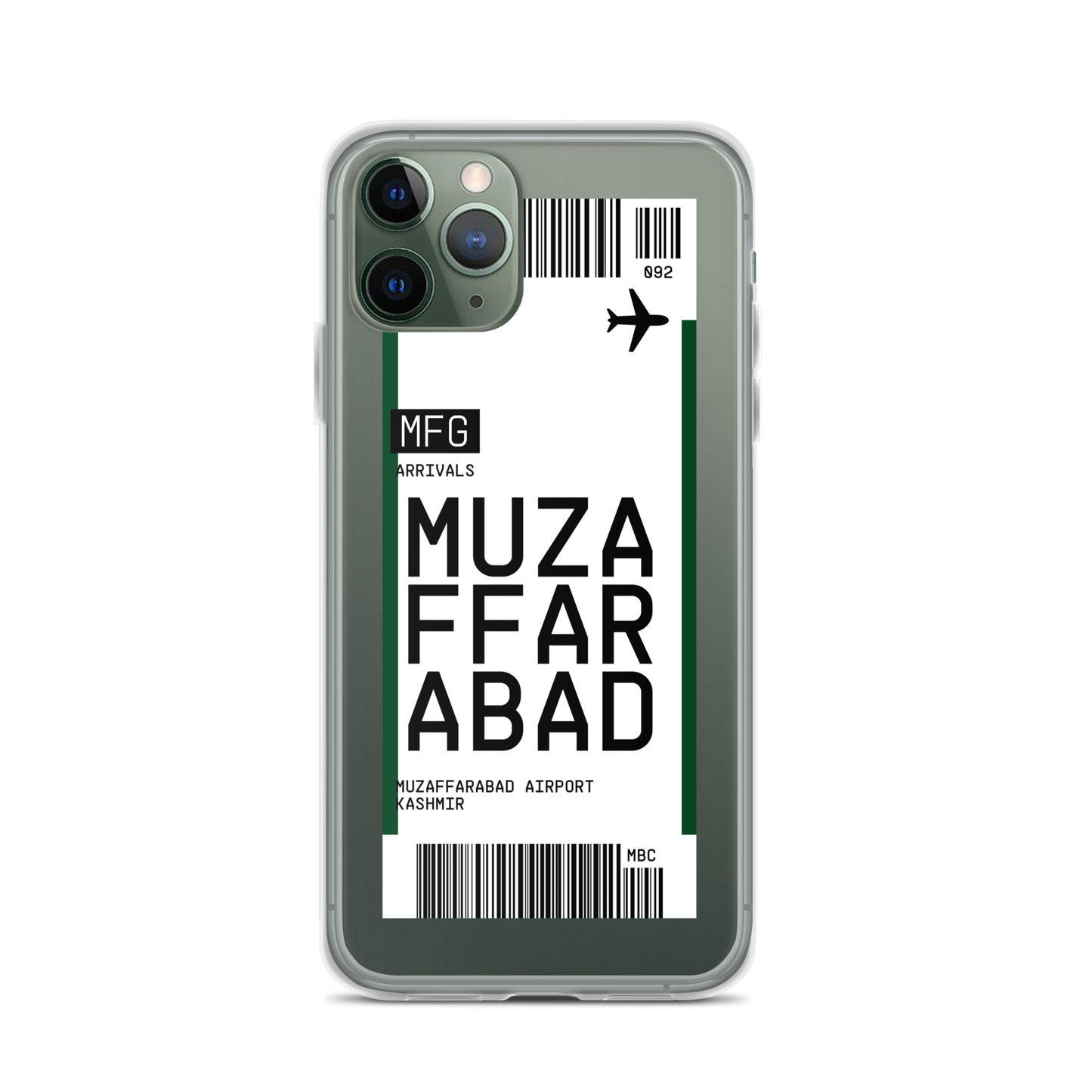 Muzaffarabad Ticket iPhone® Case