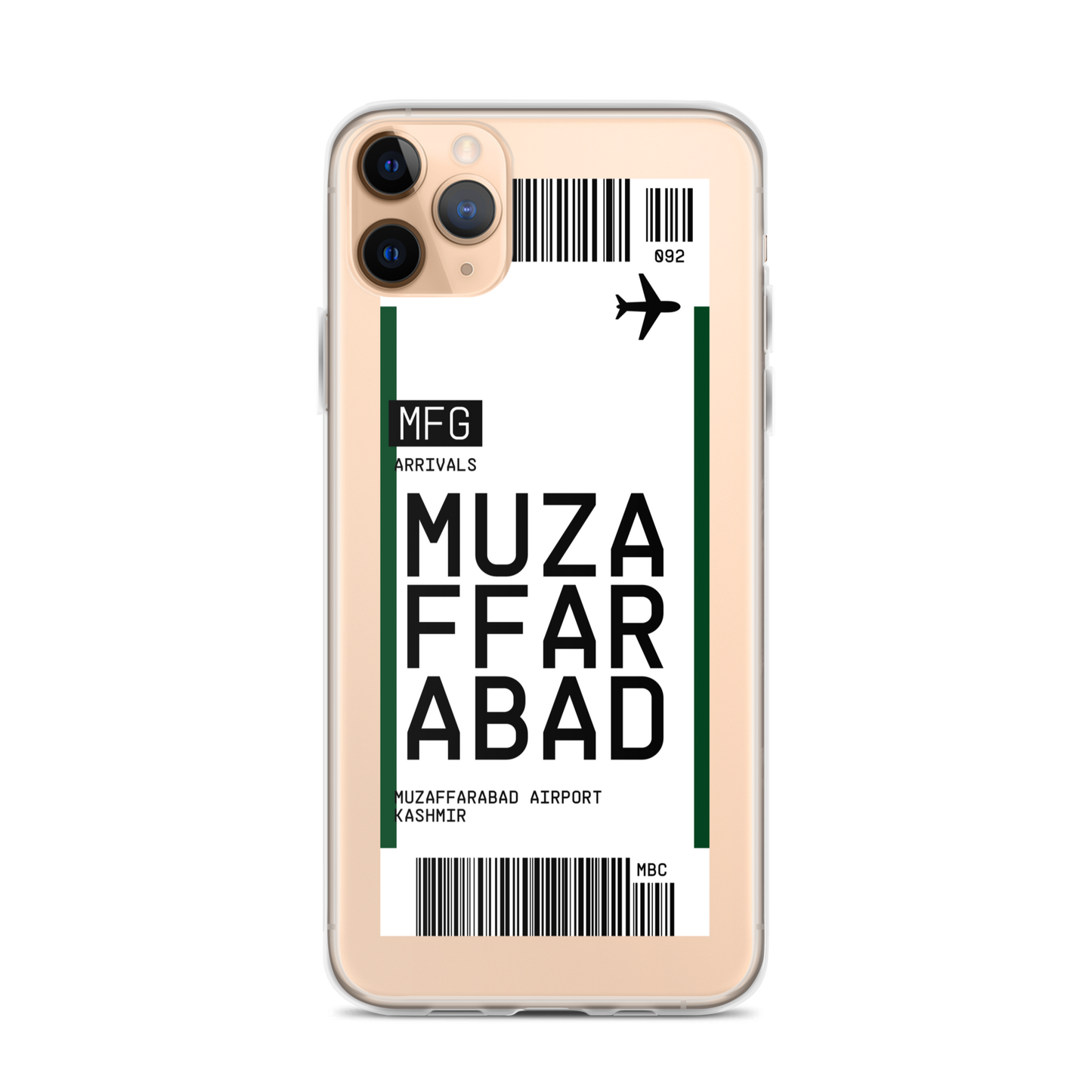 Muzaffarabad Ticket iPhone® Case