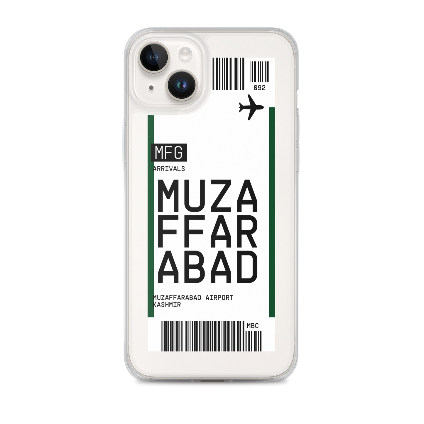 Muzaffarabad Ticket iPhone® Case